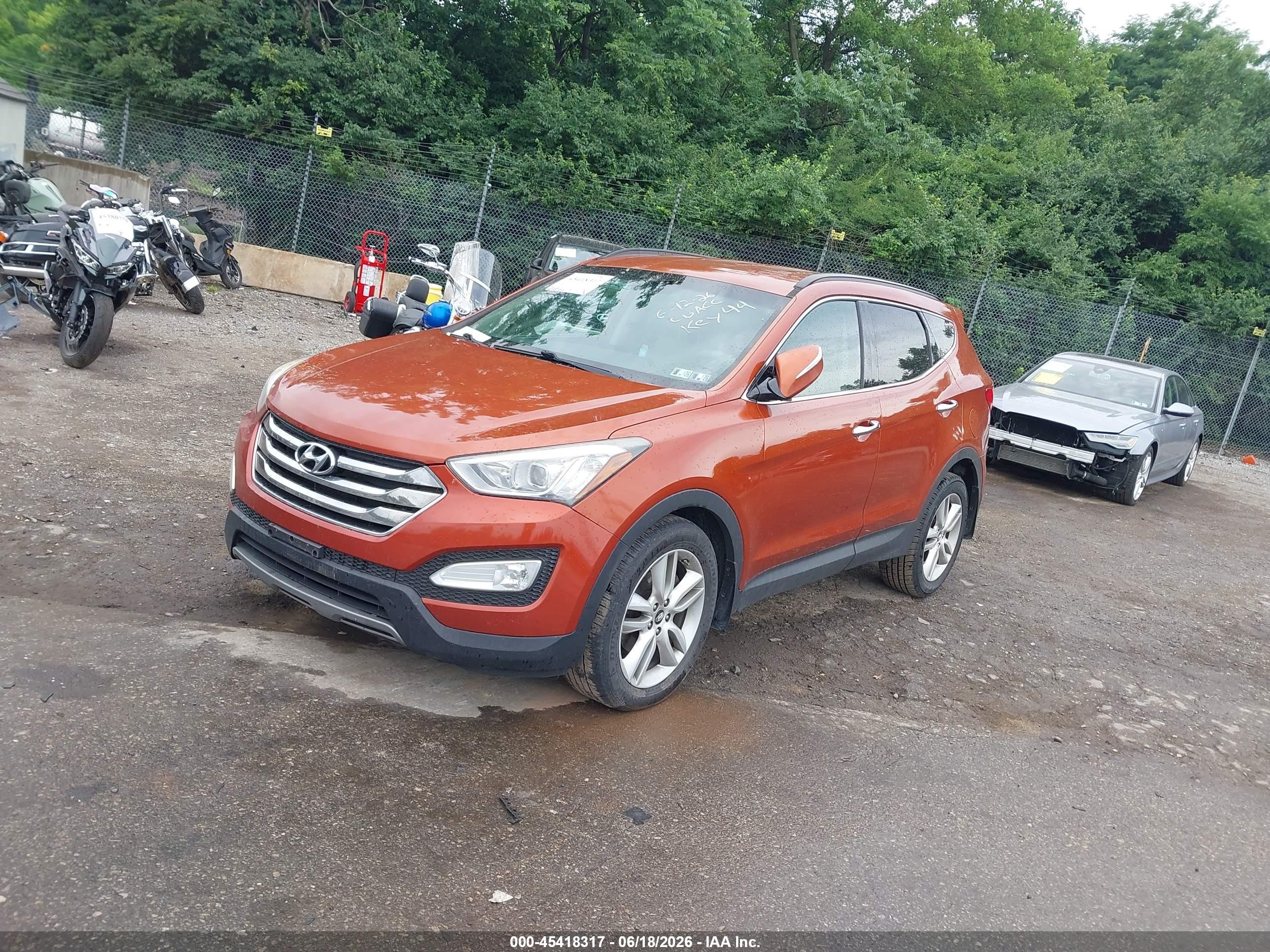 2014 Hyundai Santa Fe Sport 2.0l Turbo Pewter vin: 5XYZUDLA9EG217264
