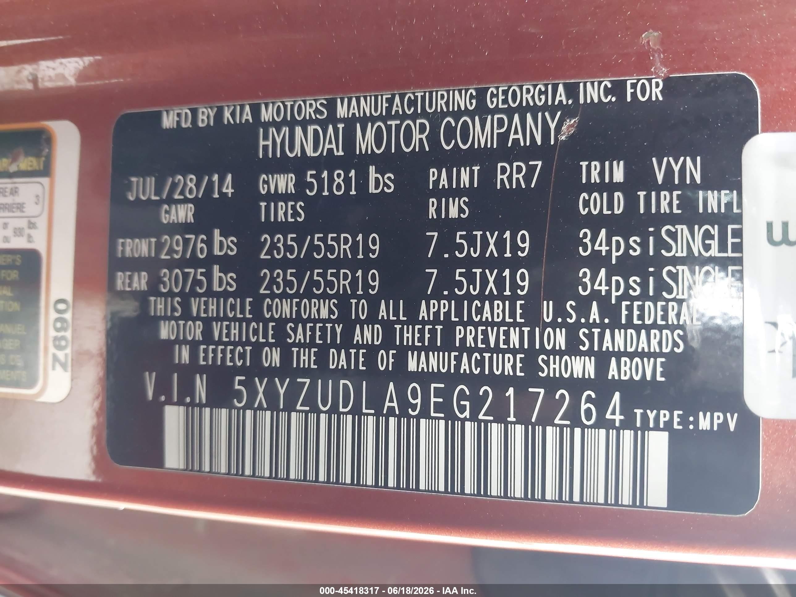 2014 Hyundai Santa Fe Sport 2.0l Turbo Pewter vin: 5XYZUDLA9EG217264