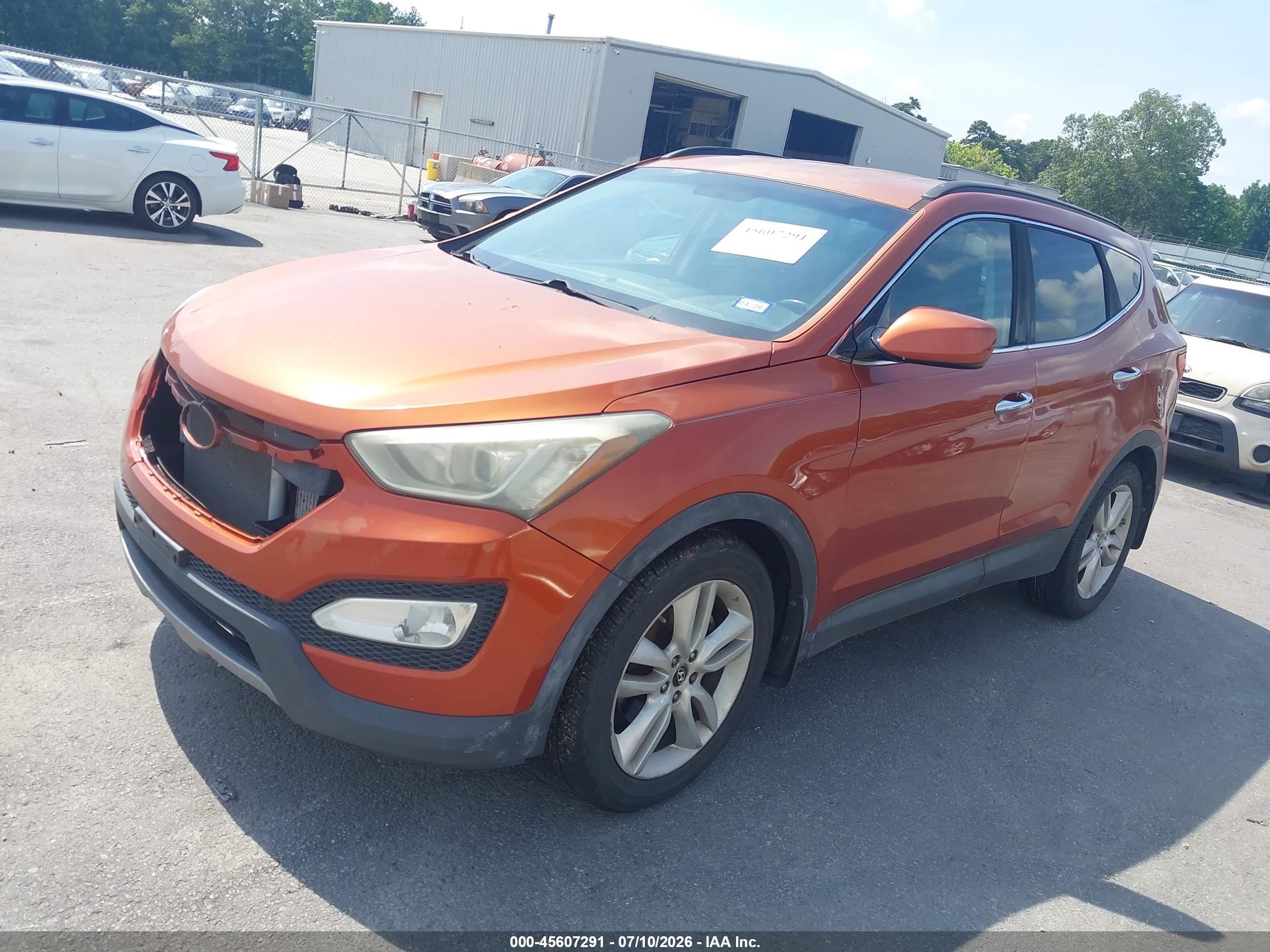 2013 Hyundai Santa Fe Sport 2.0t Orange vin: 5XYZUDLAXDG018951