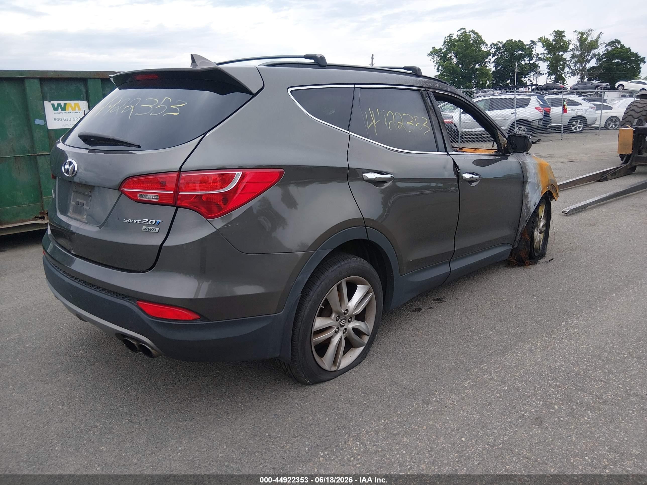 2013 Hyundai Santa Fe Sport 2.0t Brown vin: 5XYZUDLAXDG041064