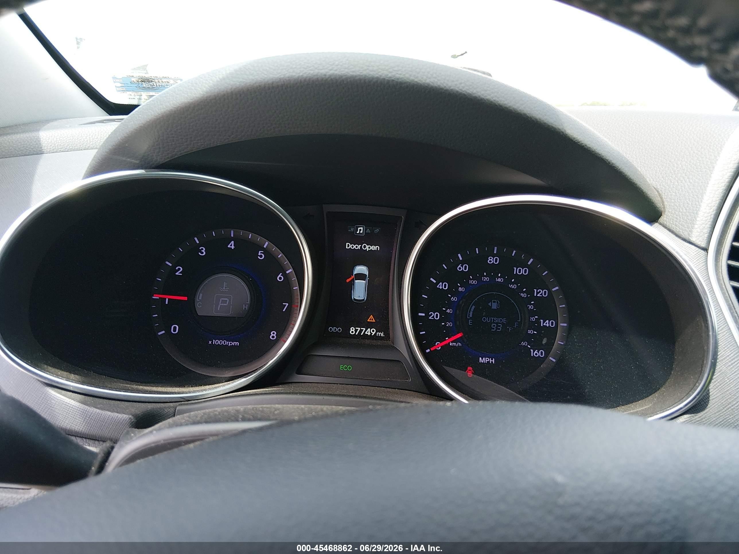2013 Hyundai Santa Fe Sport 2.0t Белый vin: 5XYZUDLAXDG111355