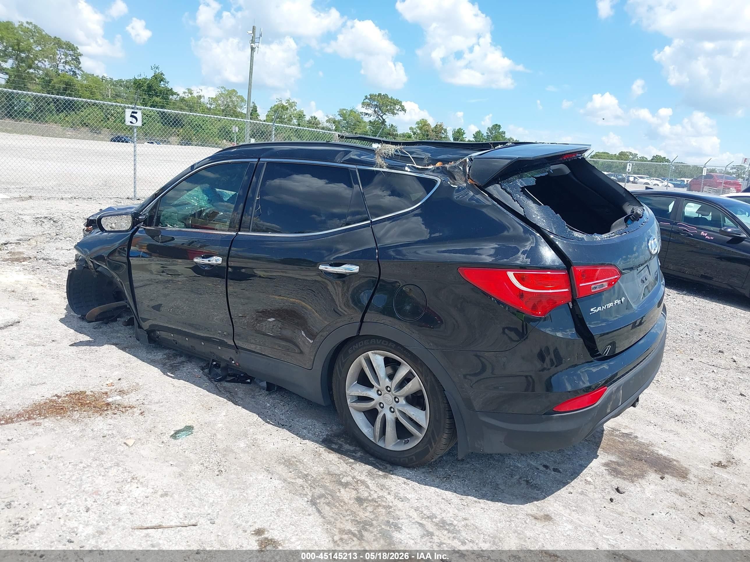2014 Hyundai Santa Fe Sport 2.0l Turbo Black vin: 5XYZUDLAXEG191323