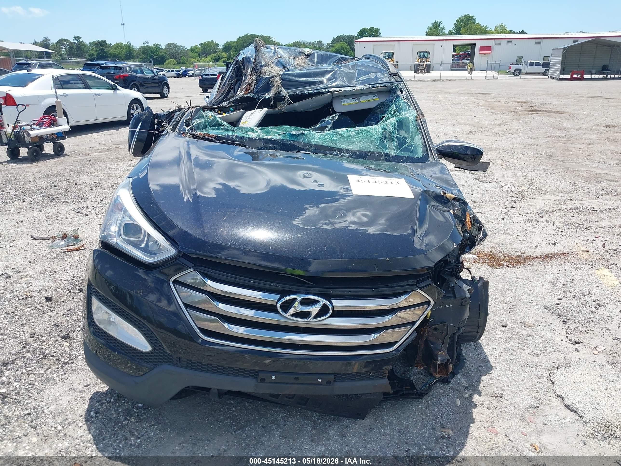 2014 Hyundai Santa Fe Sport 2.0l Turbo Black vin: 5XYZUDLAXEG191323