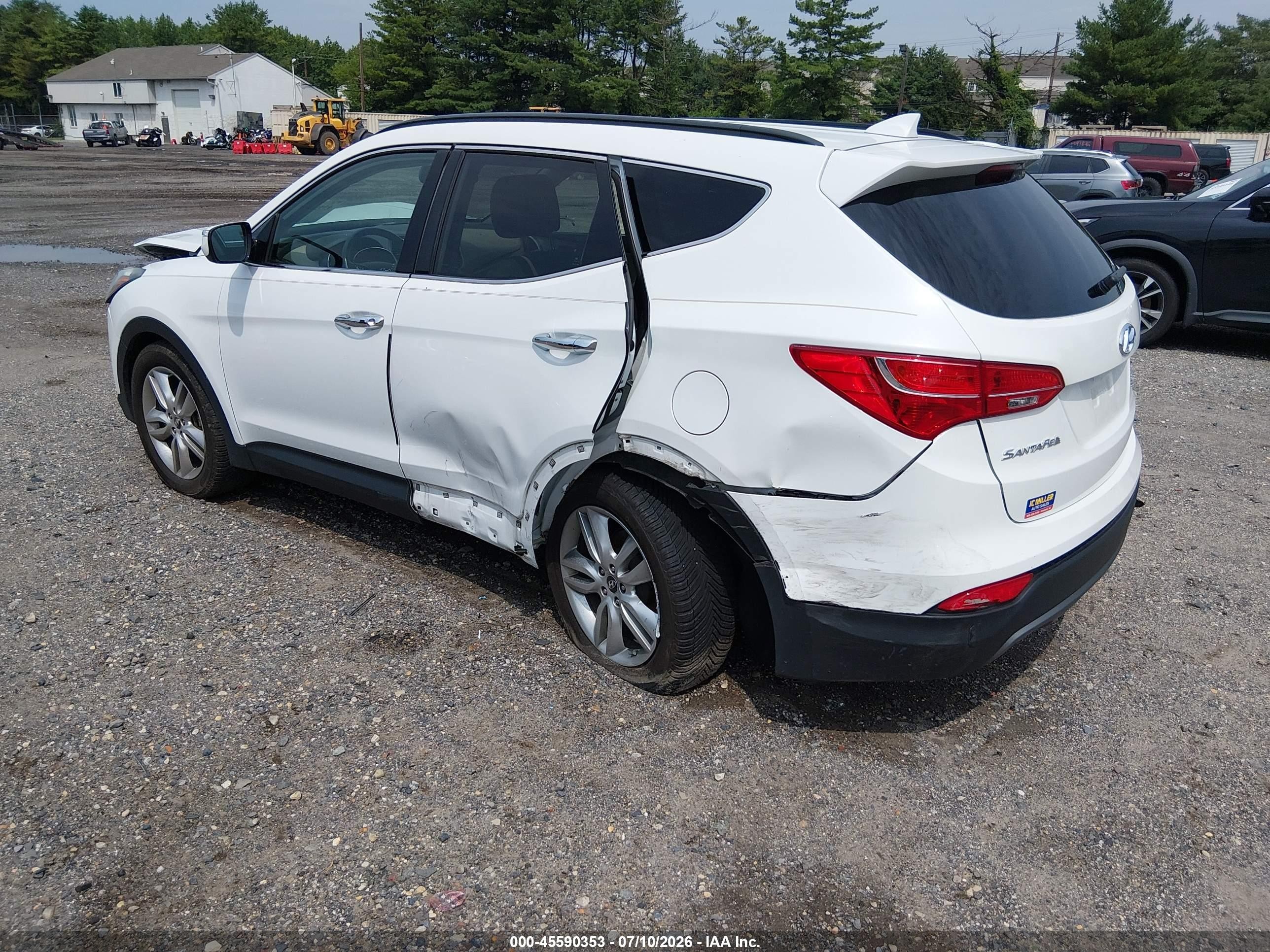 2014 Hyundai Santa Fe Sport 2.0l Turbo White vin: 5XYZUDLAXEG216060