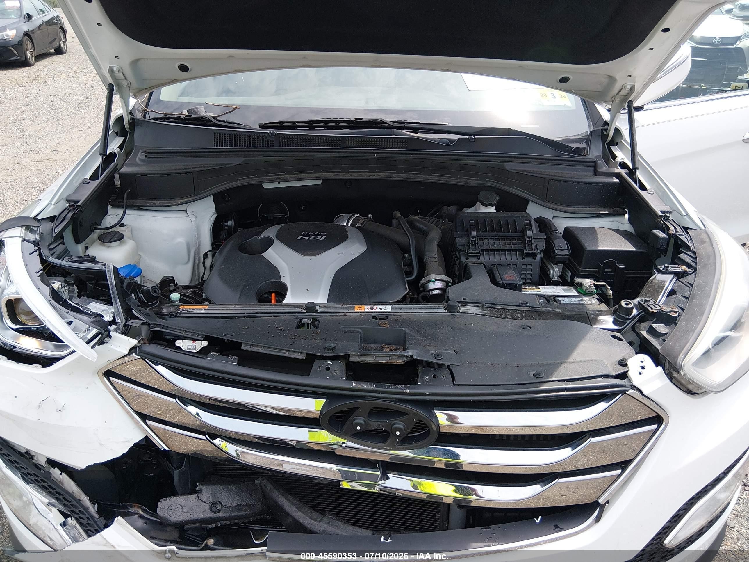 2014 Hyundai Santa Fe Sport 2.0l Turbo White vin: 5XYZUDLAXEG216060