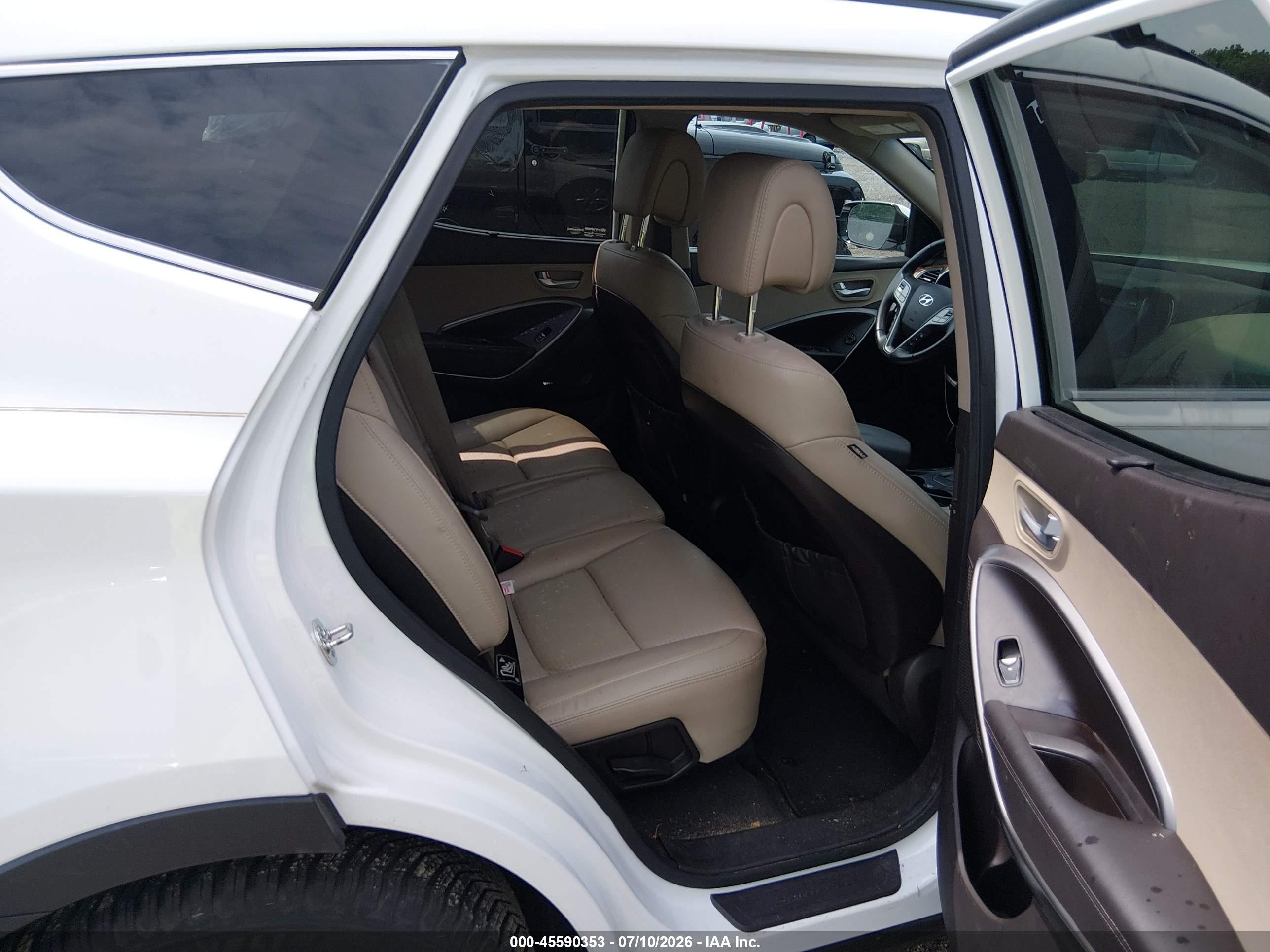 2014 Hyundai Santa Fe Sport 2.0l Turbo White vin: 5XYZUDLAXEG216060