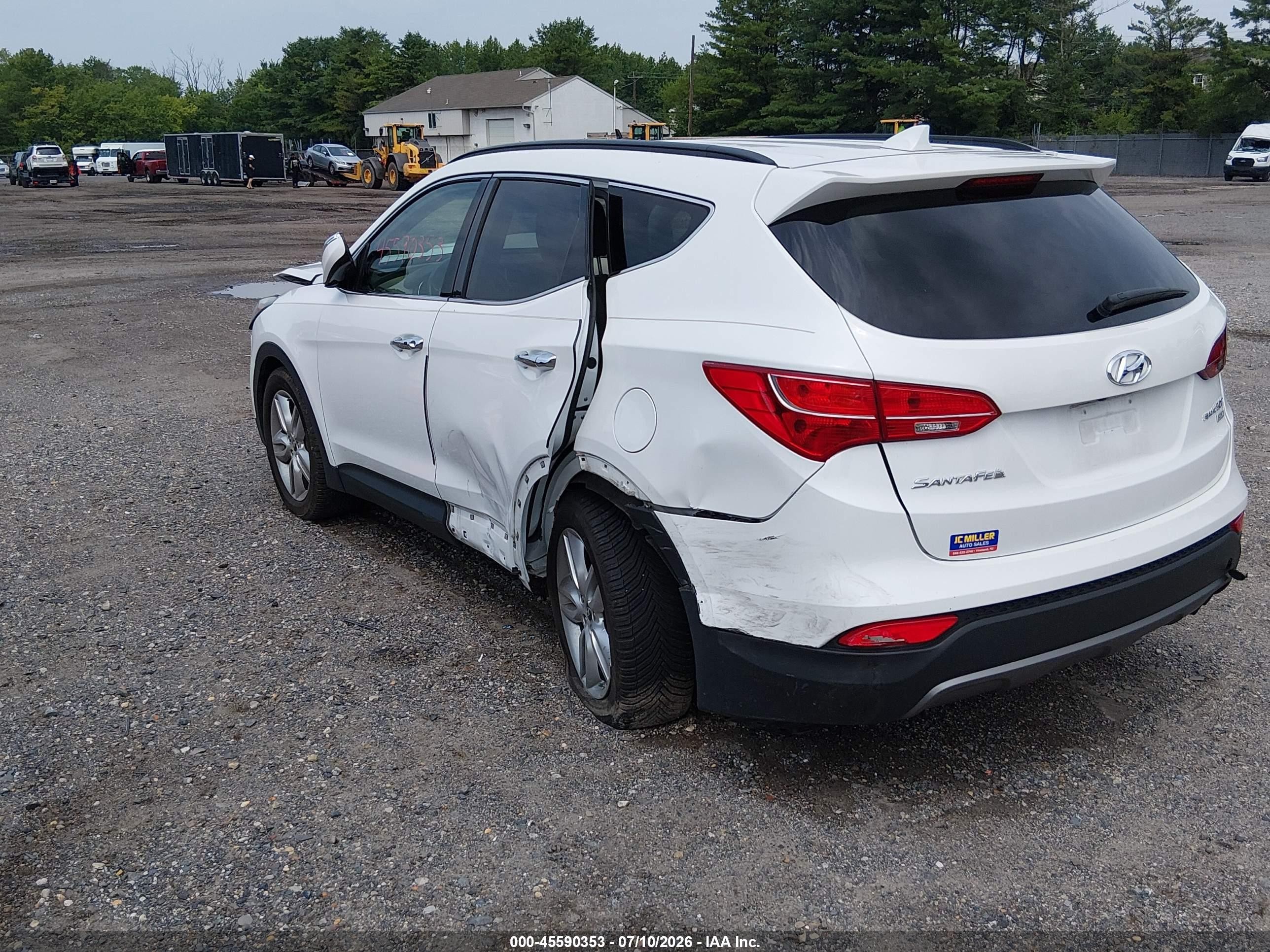 2014 Hyundai Santa Fe Sport 2.0l Turbo White vin: 5XYZUDLAXEG216060