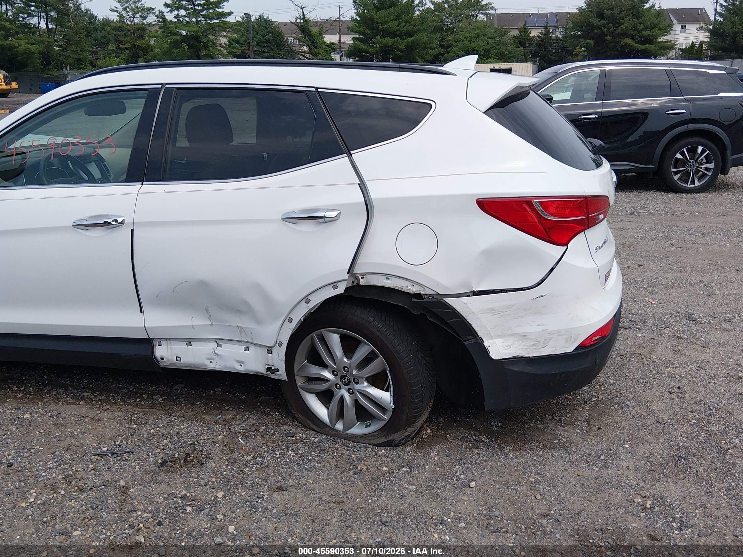 2014 Hyundai Santa Fe Sport 2.0l Turbo White vin: 5XYZUDLAXEG216060