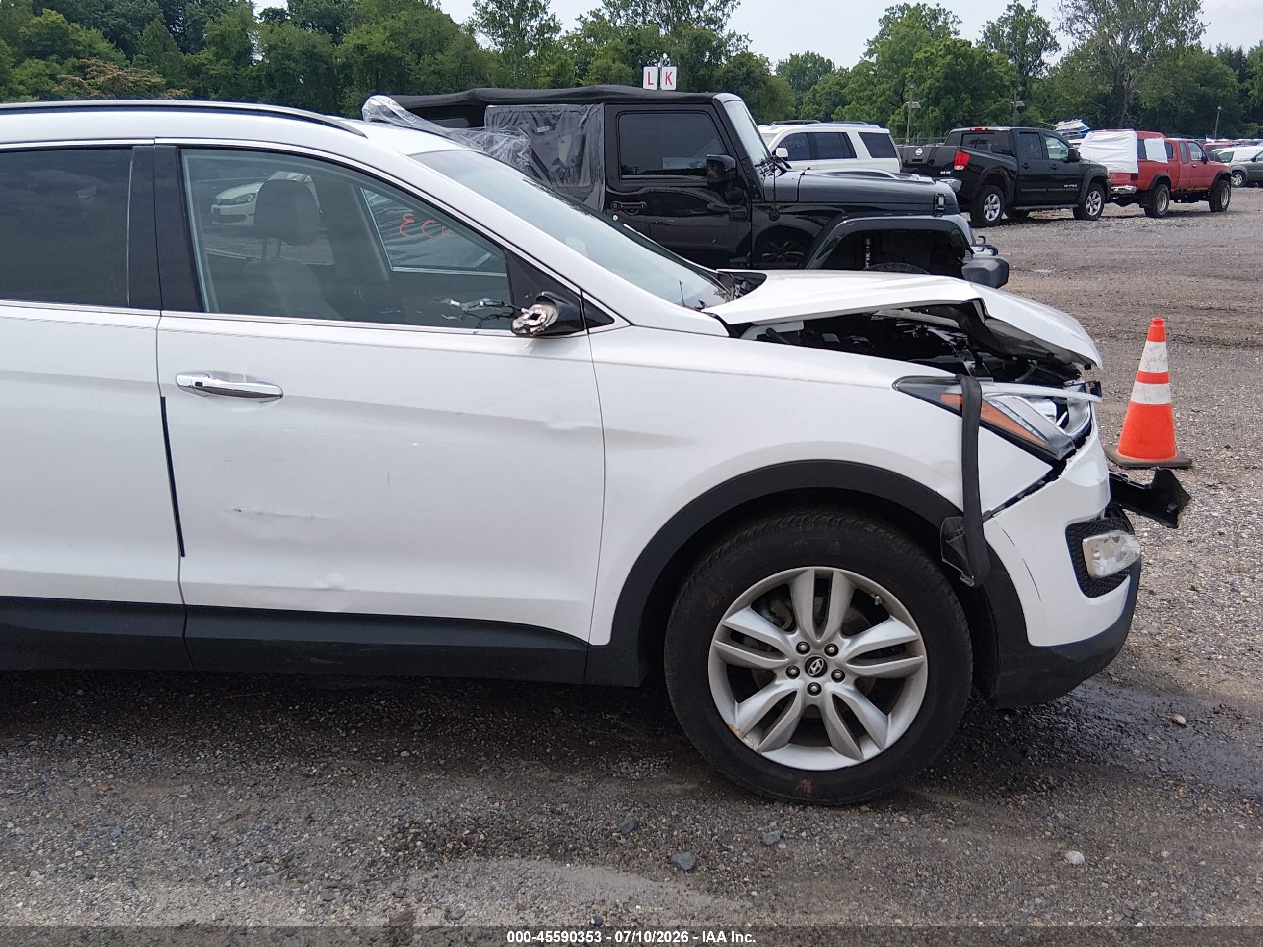 2014 Hyundai Santa Fe Sport 2.0l Turbo White vin: 5XYZUDLAXEG216060