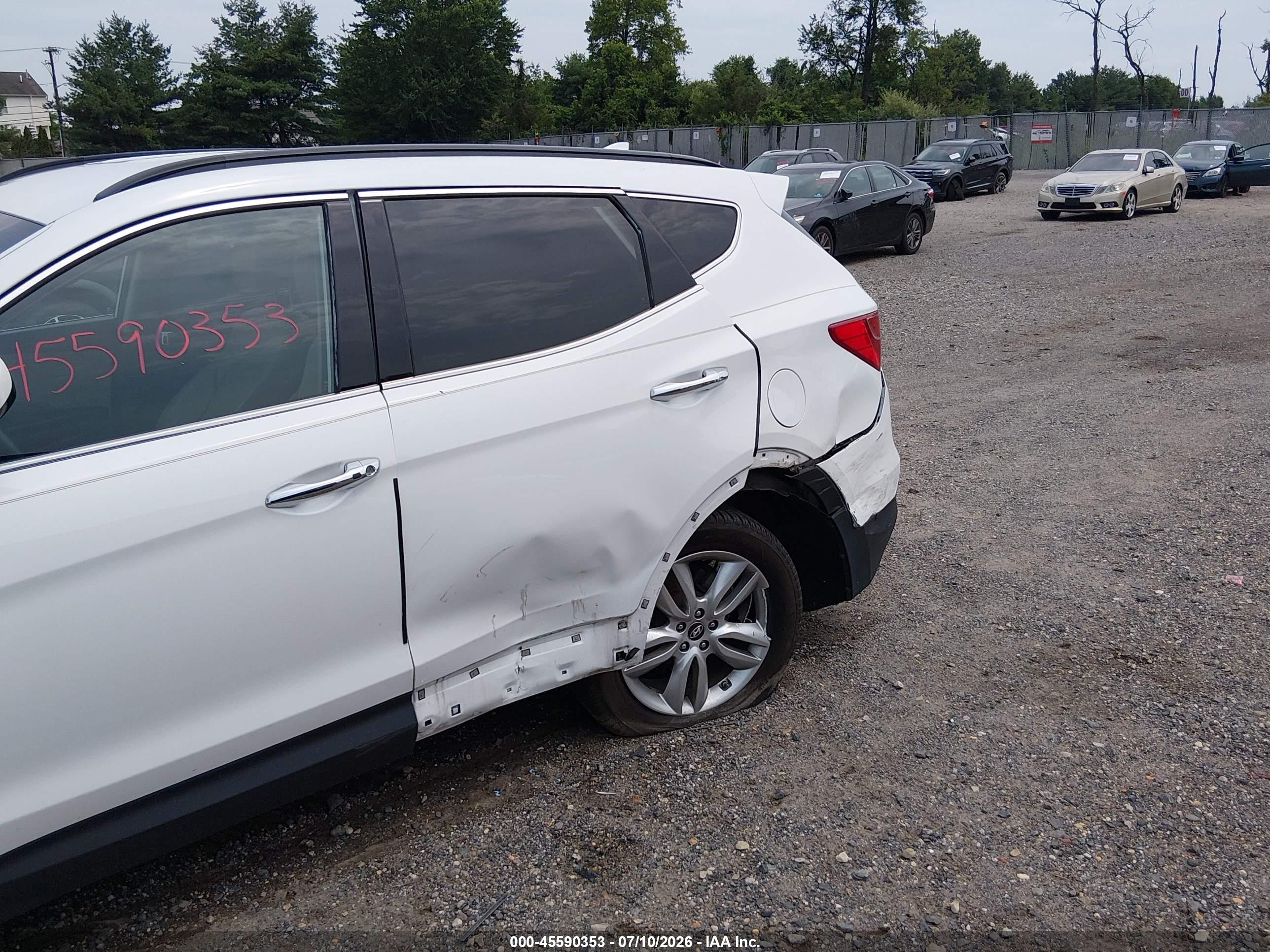 2014 Hyundai Santa Fe Sport 2.0l Turbo White vin: 5XYZUDLAXEG216060