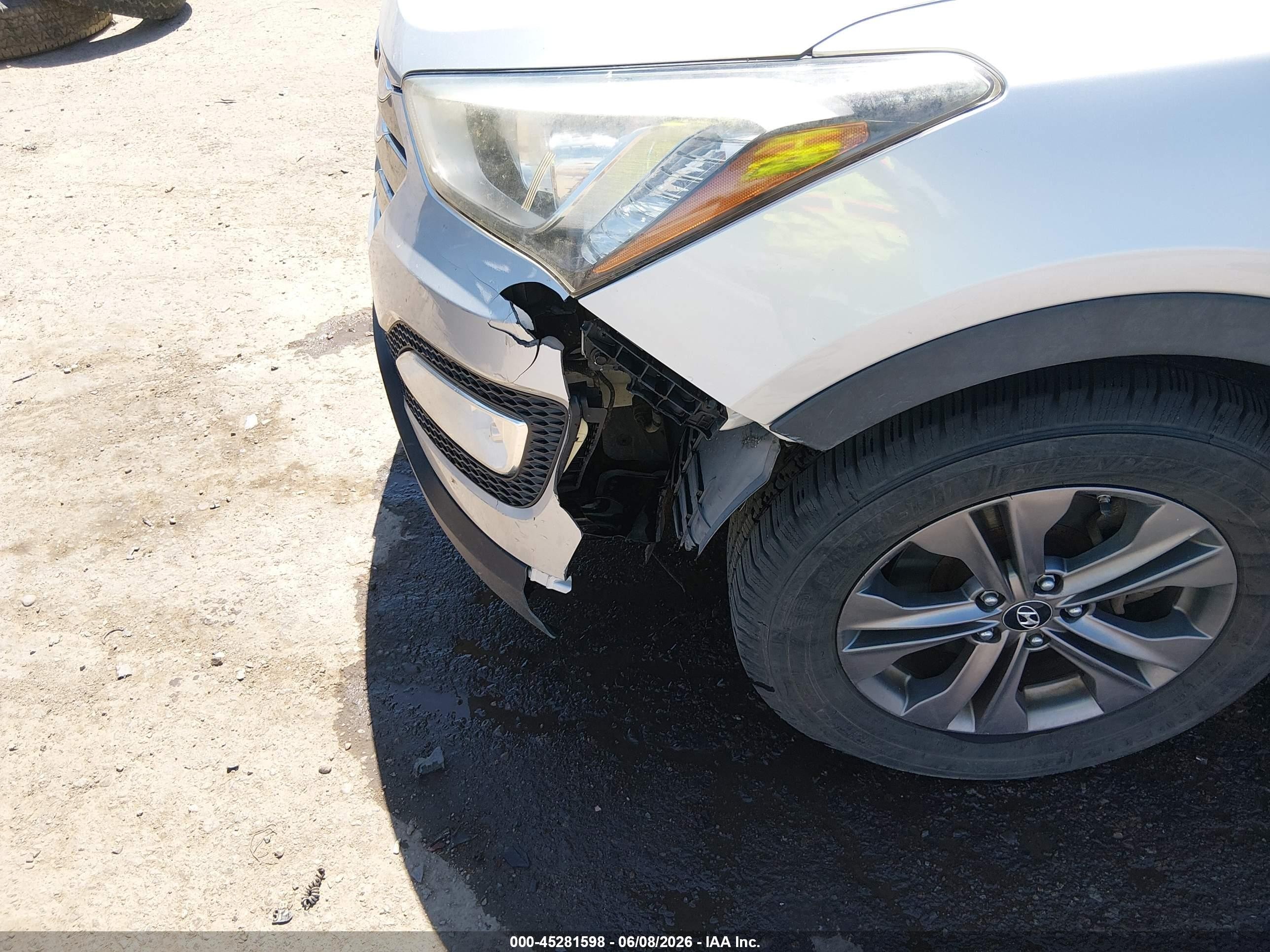 2013 Hyundai Santa Fe Sport Серебряный vin: 5XYZUDLB0DG041034