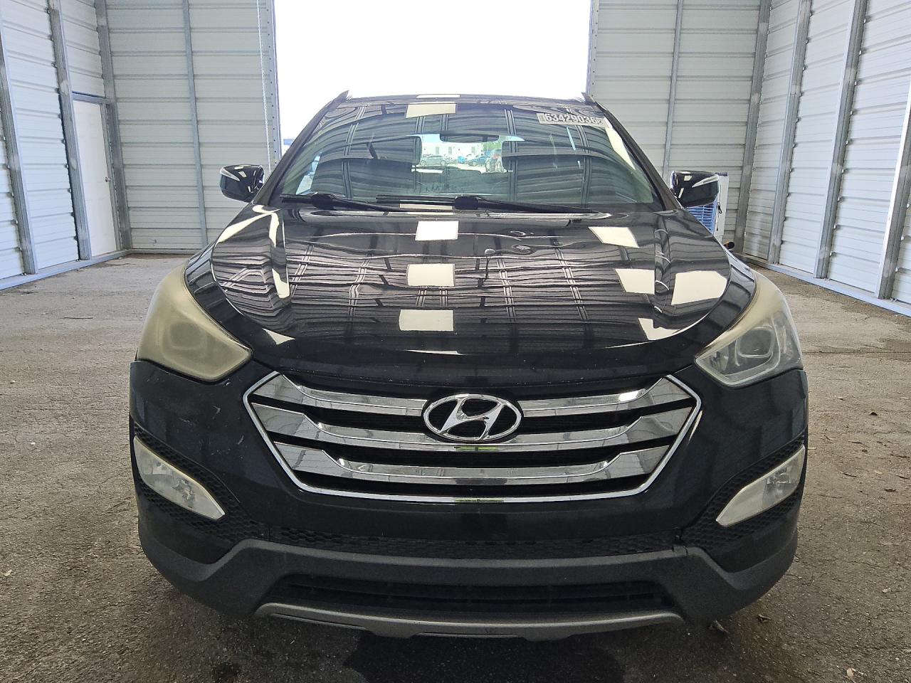 2013 Hyundai Santa Fe Sport 2.4l Black vin: 5XYZUDLB0DG097636 Damage: Left Head Lamp, Faded, Repair Required