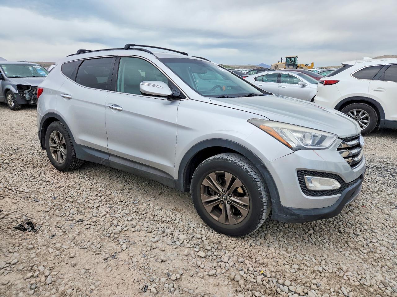 2013 Hyundai Santa Fe Sport 2.4l Silver vin: 5XYZUDLB0DG100406
