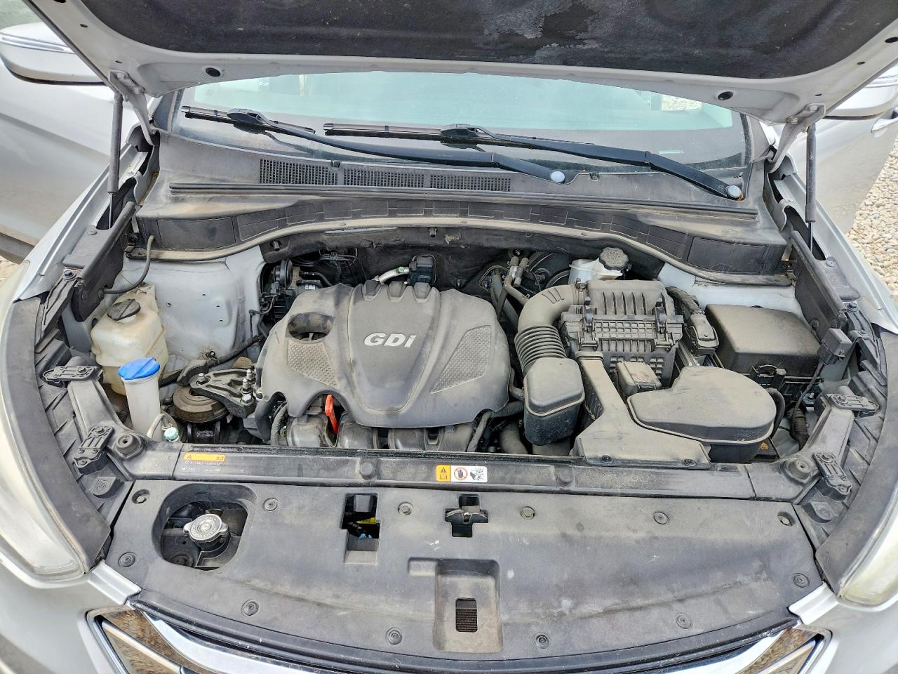 2013 Hyundai Santa Fe Sport 2.4l Silver vin: 5XYZUDLB0DG100406