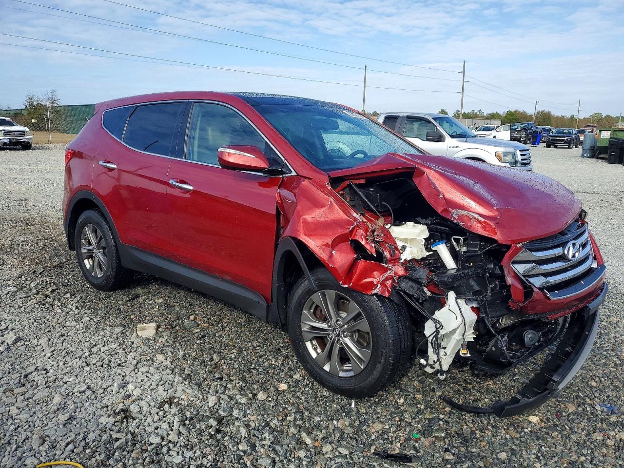 2013 Hyundai Santa Fe Sport 2.4l Maroon vin: 5XYZUDLB0DG105055