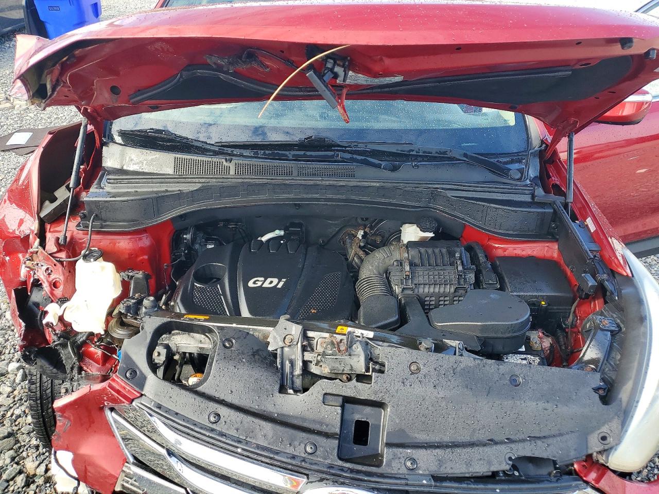 2013 Hyundai Santa Fe Sport 2.4l Maroon vin: 5XYZUDLB0DG105055