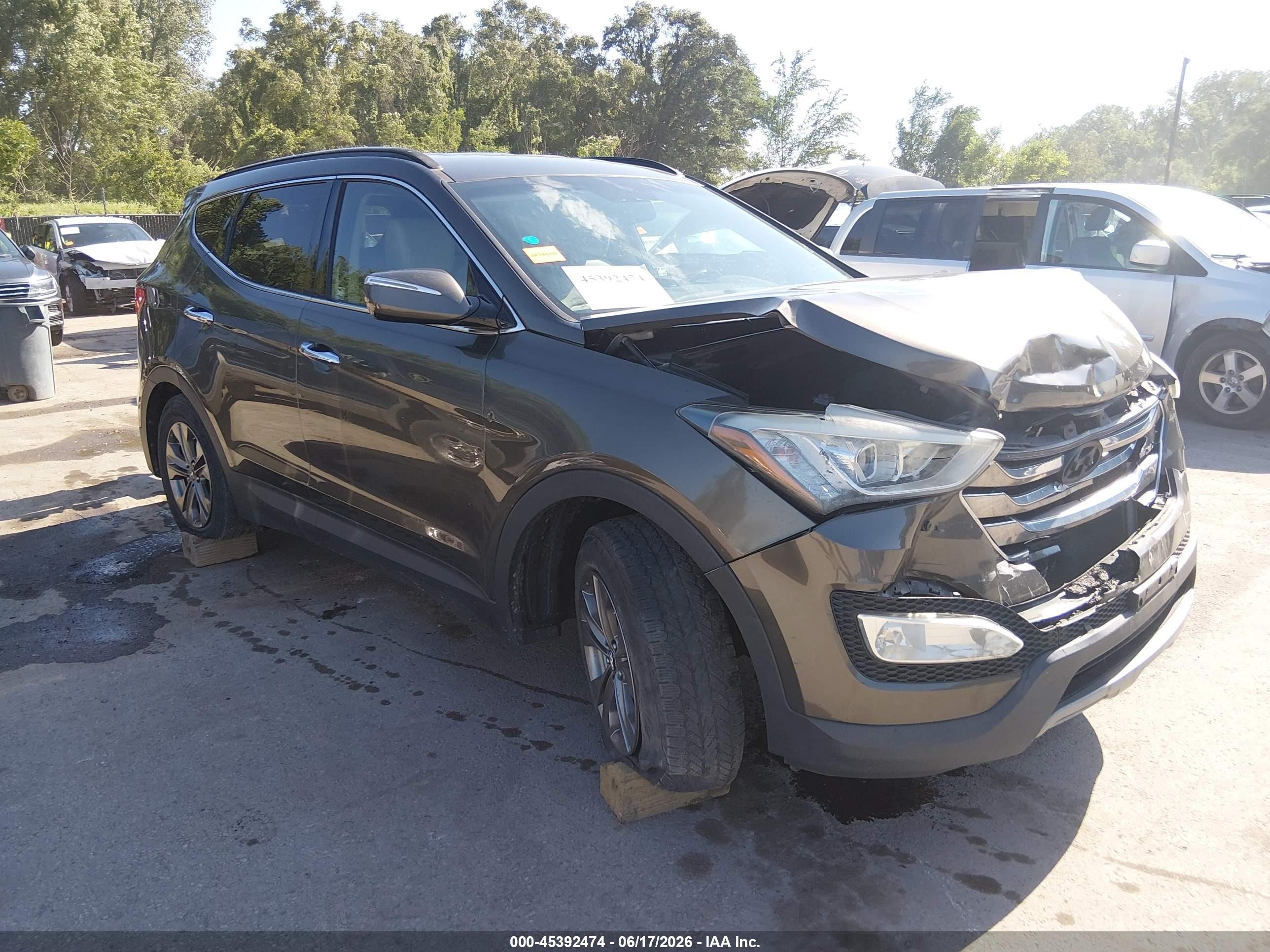 2013 Hyundai Santa Fe Sport Gray vin: 5XYZUDLB0DG117836