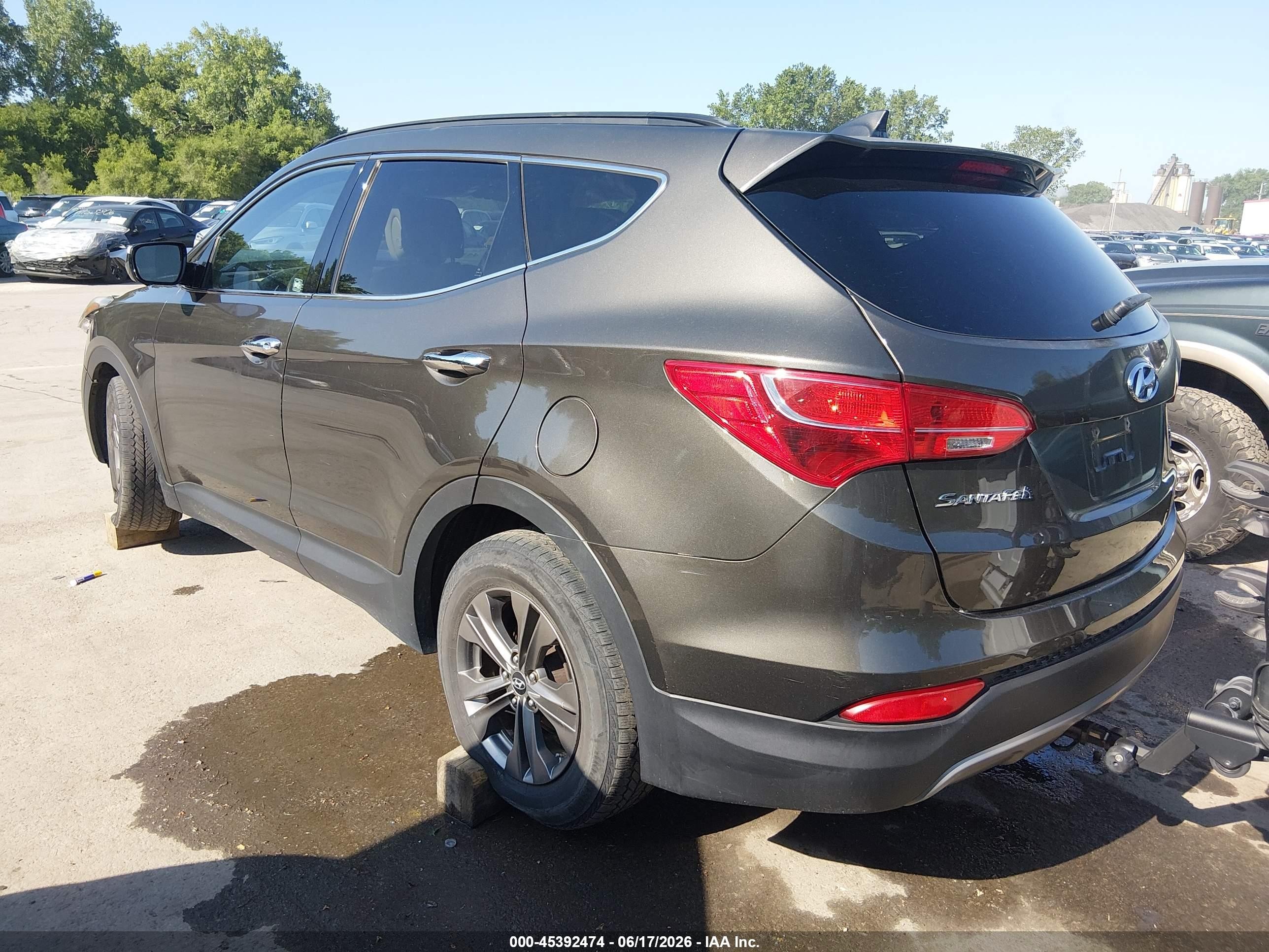 2013 Hyundai Santa Fe Sport Серый vin: 5XYZUDLB0DG117836