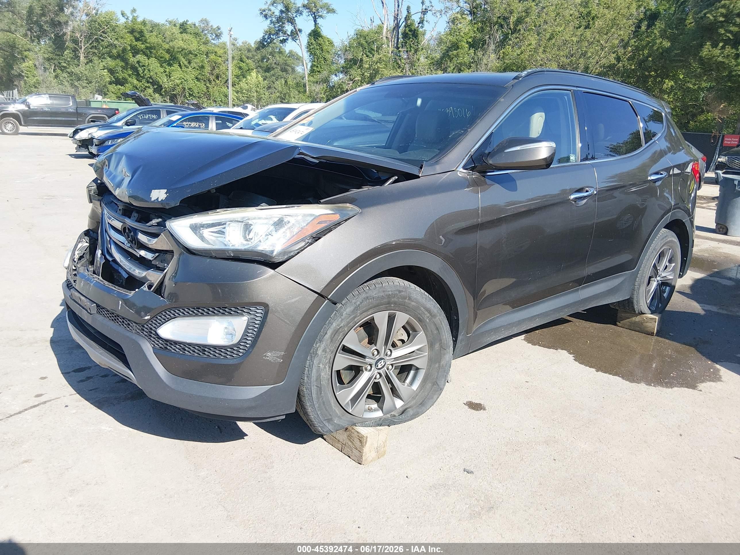 2013 Hyundai Santa Fe Sport Серый vin: 5XYZUDLB0DG117836