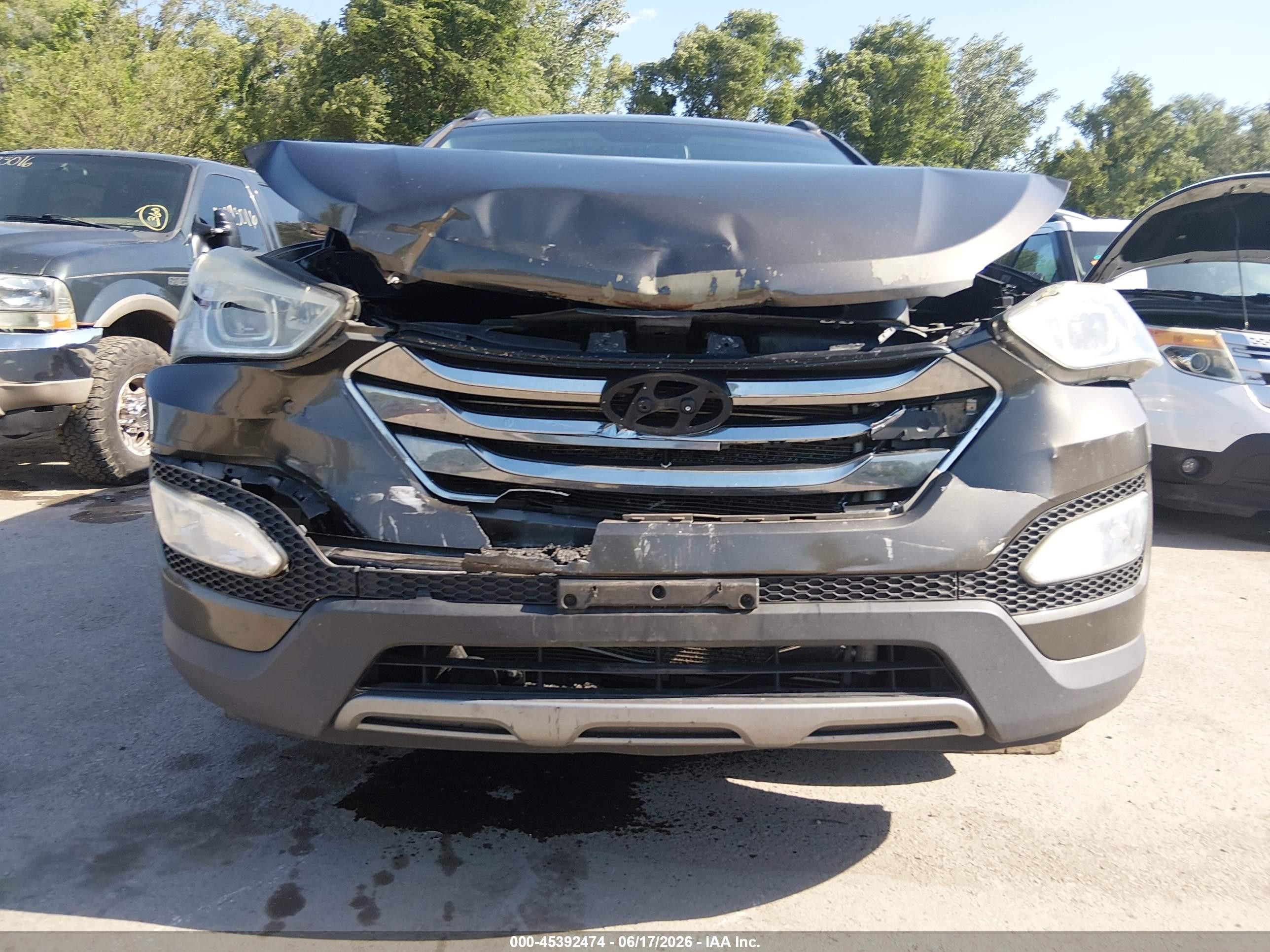 2013 Hyundai Santa Fe Sport Серый vin: 5XYZUDLB0DG117836