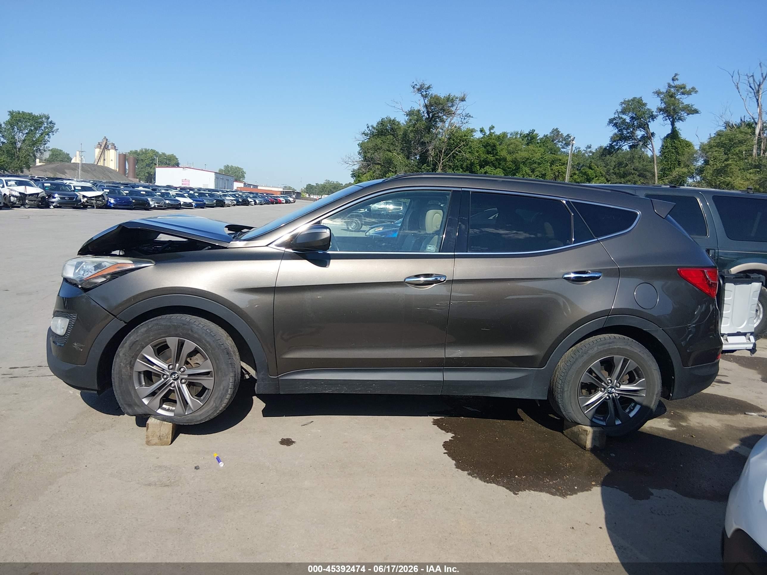 2013 Hyundai Santa Fe Sport Серый vin: 5XYZUDLB0DG117836