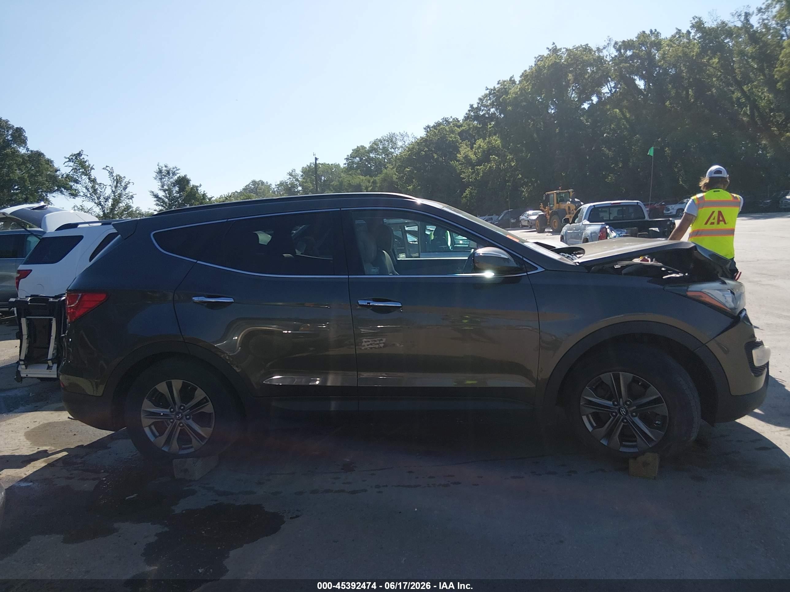2013 Hyundai Santa Fe Sport Серый vin: 5XYZUDLB0DG117836