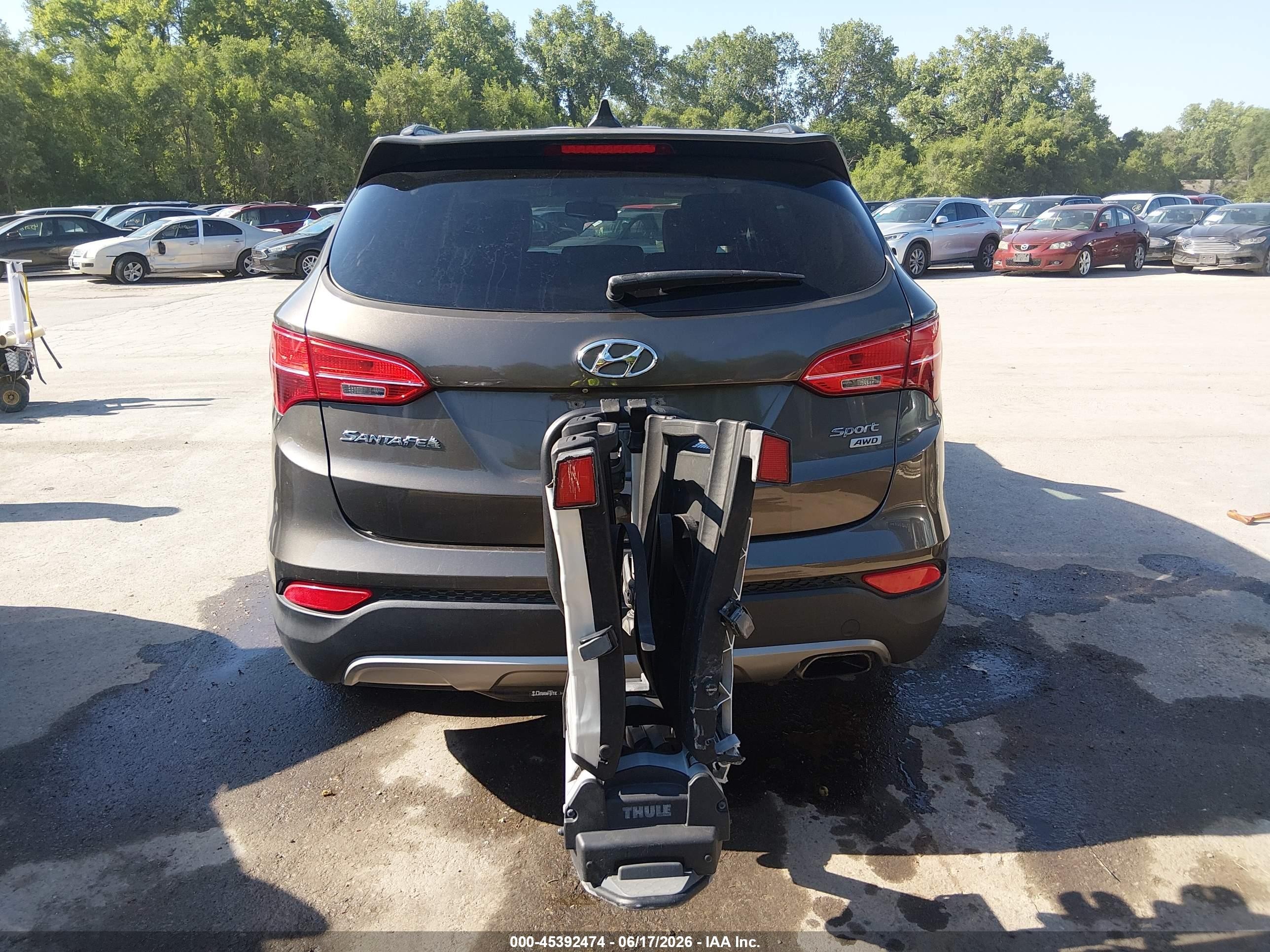 2013 Hyundai Santa Fe Sport Серый vin: 5XYZUDLB0DG117836