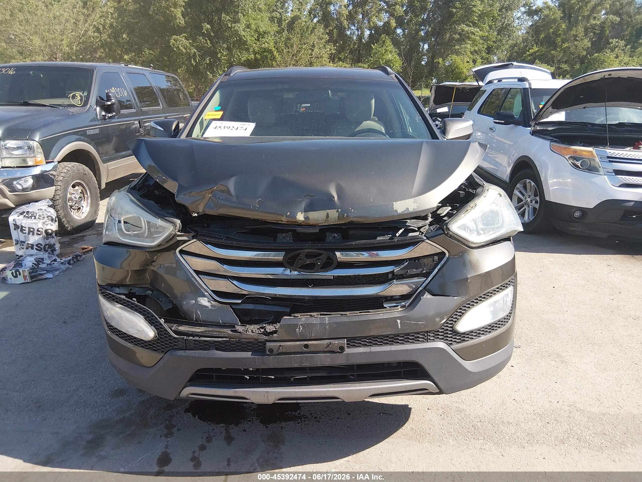 2013 Hyundai Santa Fe Sport Серый vin: 5XYZUDLB0DG117836