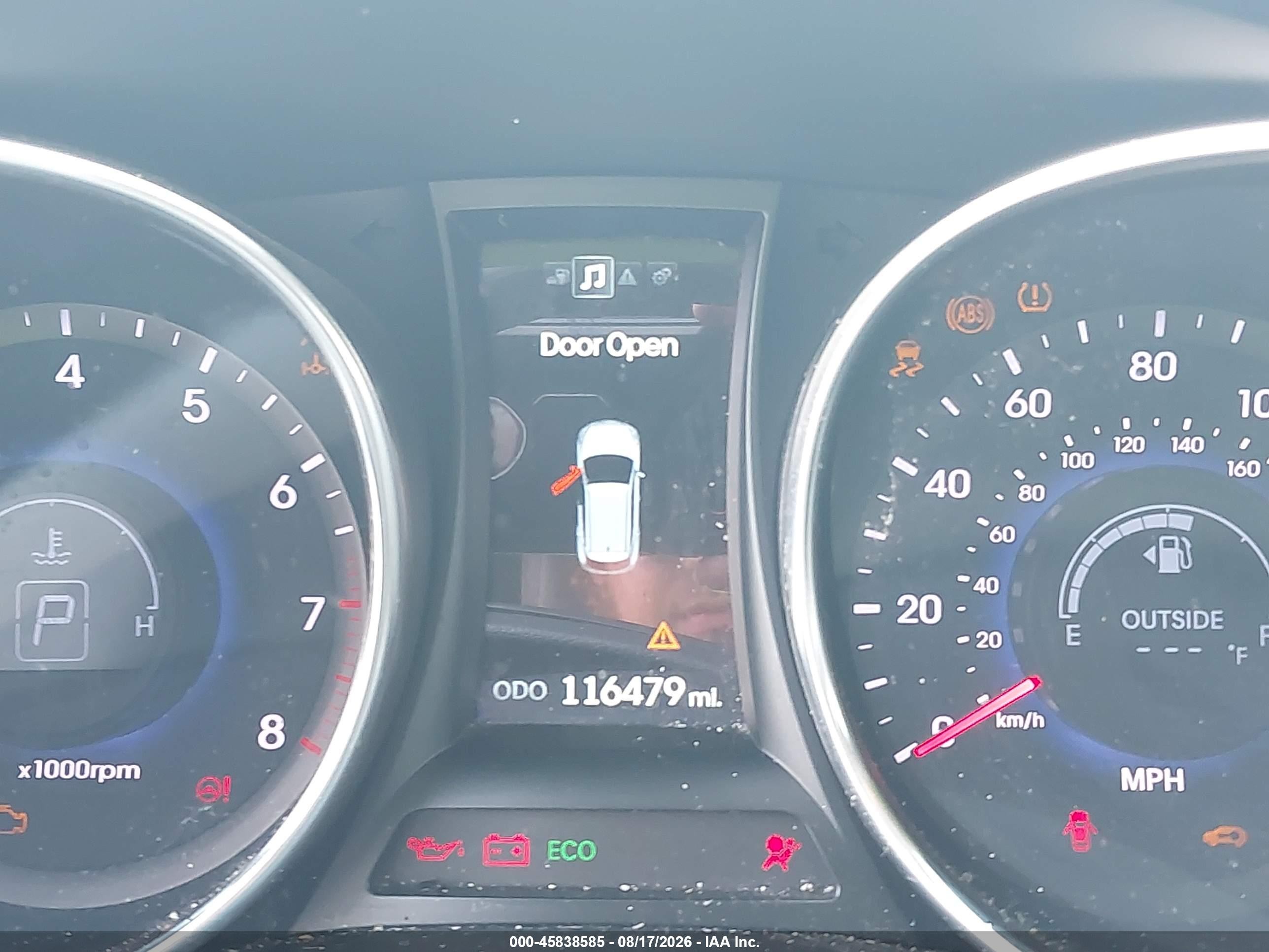 2014 Hyundai Santa Fe Sport 2.4l White vin: 5XYZUDLB0EG166424