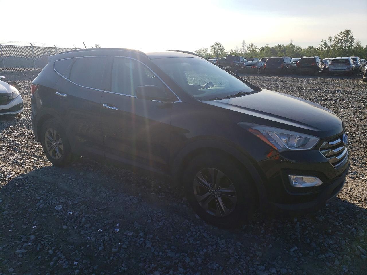 2014 Hyundai Santa Fe Sport 2.4l Black vin: 5XYZUDLB0EG186317