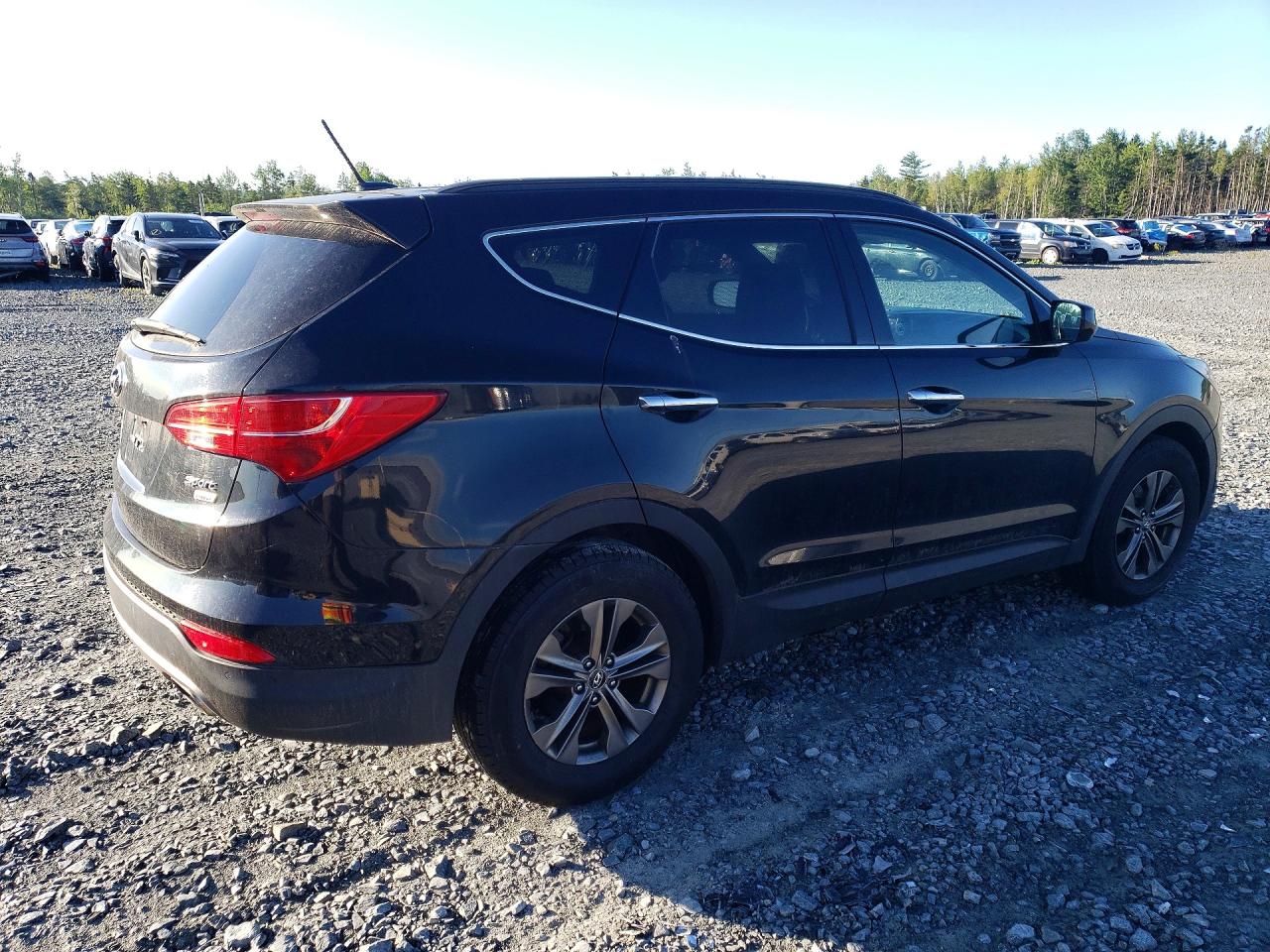 2014 Hyundai Santa Fe Sport 2.4l Black vin: 5XYZUDLB0EG186317