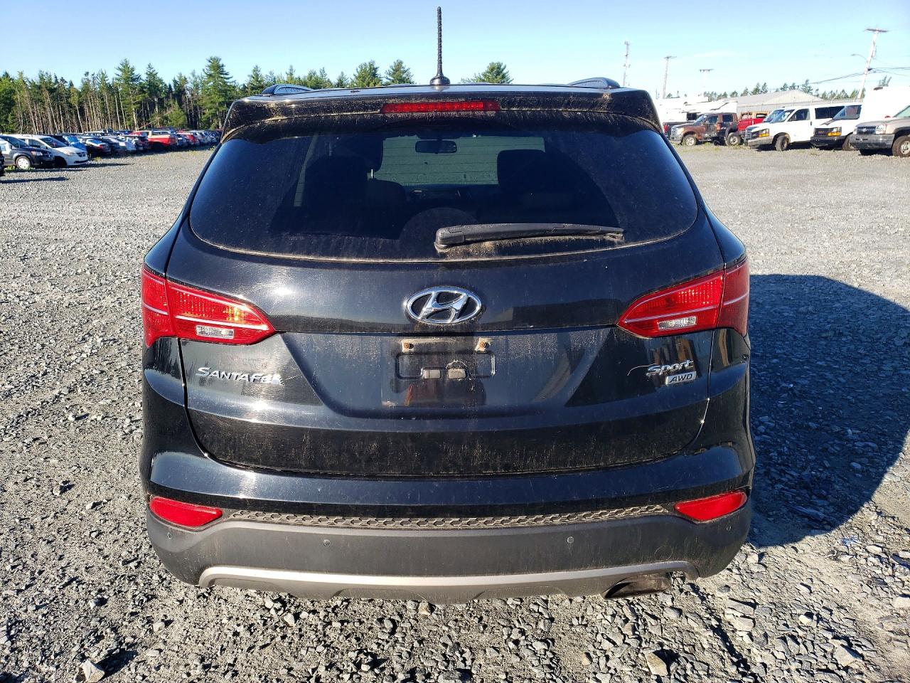 2014 Hyundai Santa Fe Sport 2.4l Black vin: 5XYZUDLB0EG186317