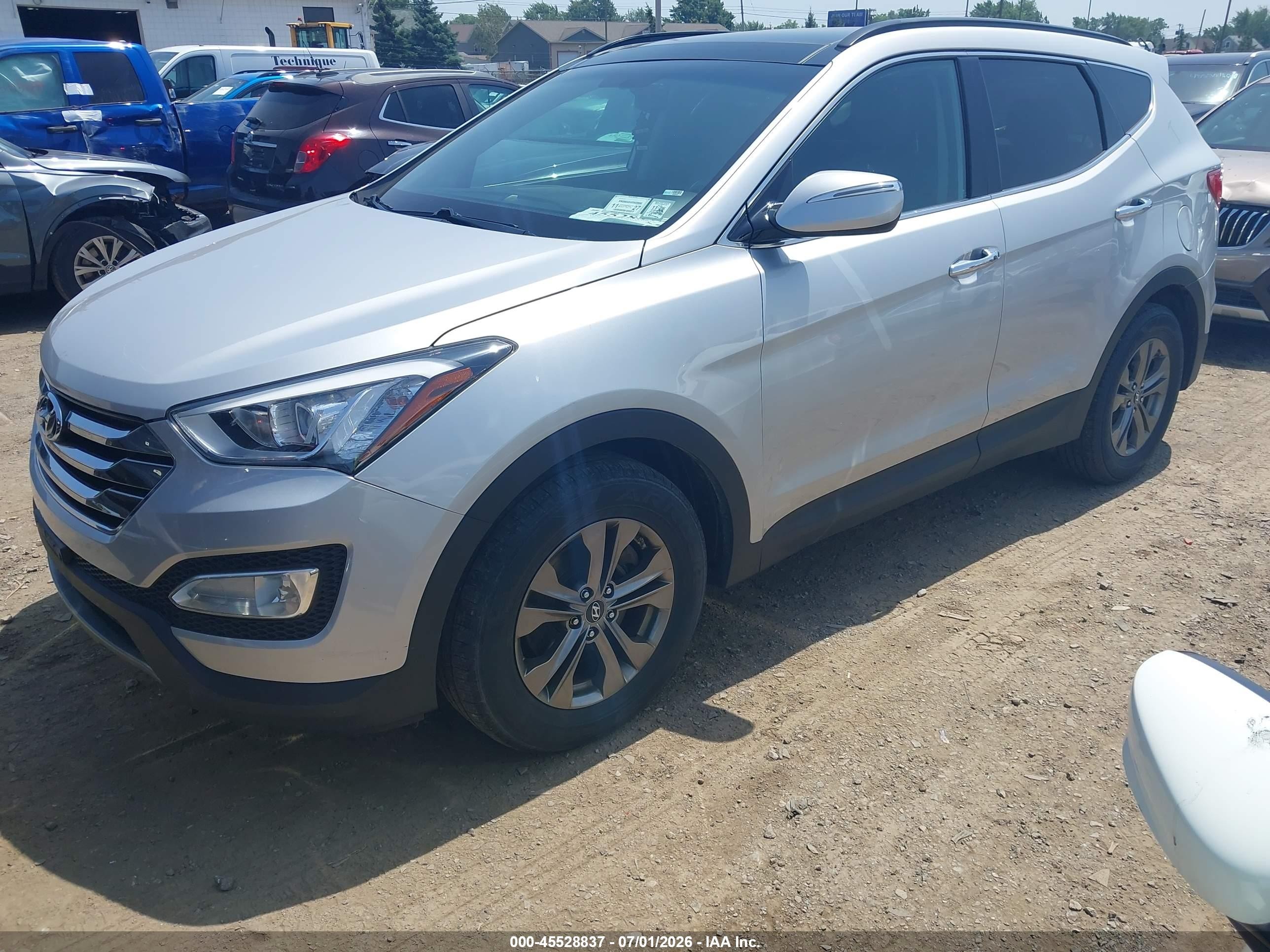 2014 Hyundai Santa Fe Sport 2.4l Серебряный vin: 5XYZUDLB0EG220305