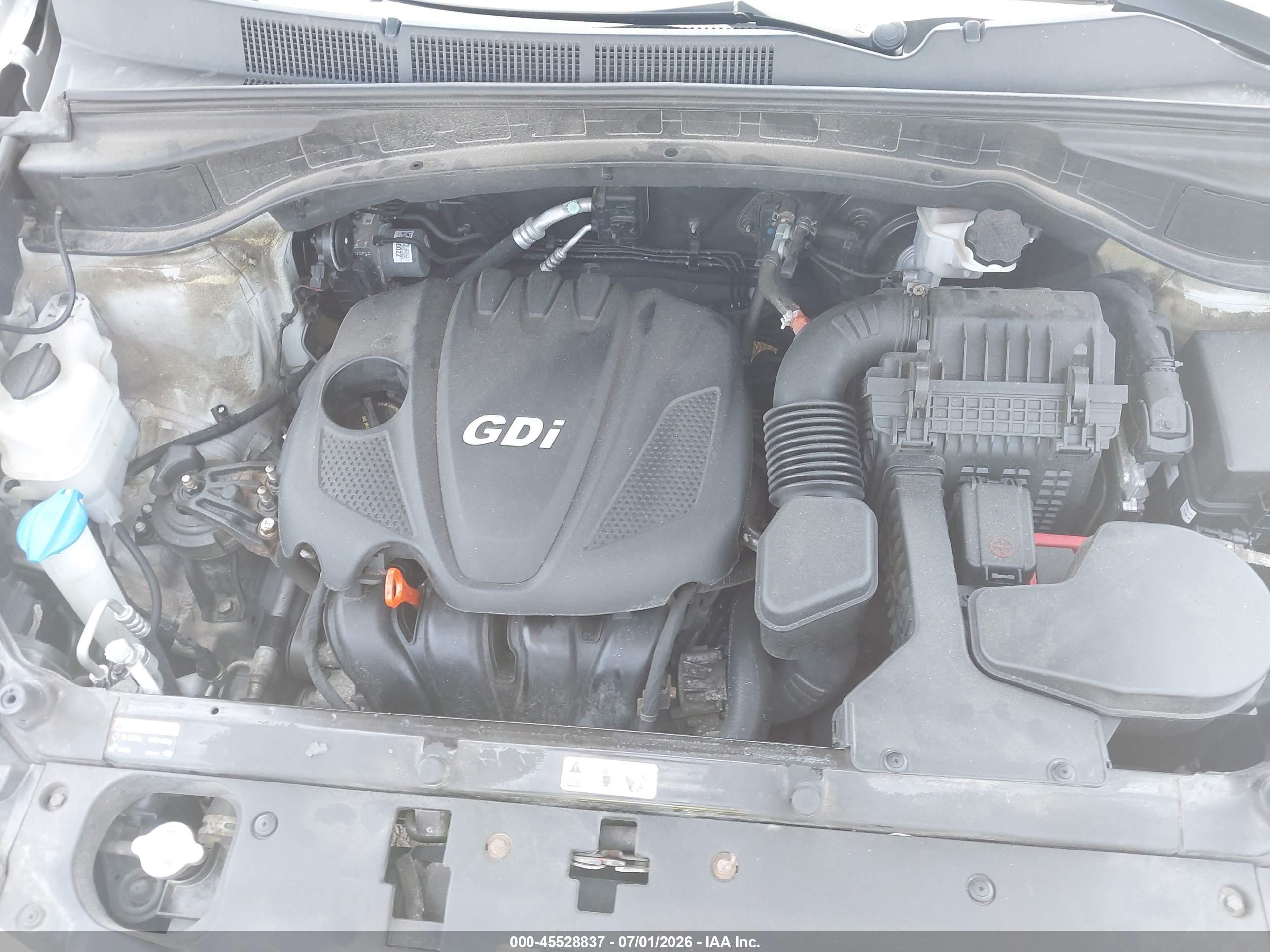 2014 Hyundai Santa Fe Sport 2.4l Серебряный vin: 5XYZUDLB0EG220305