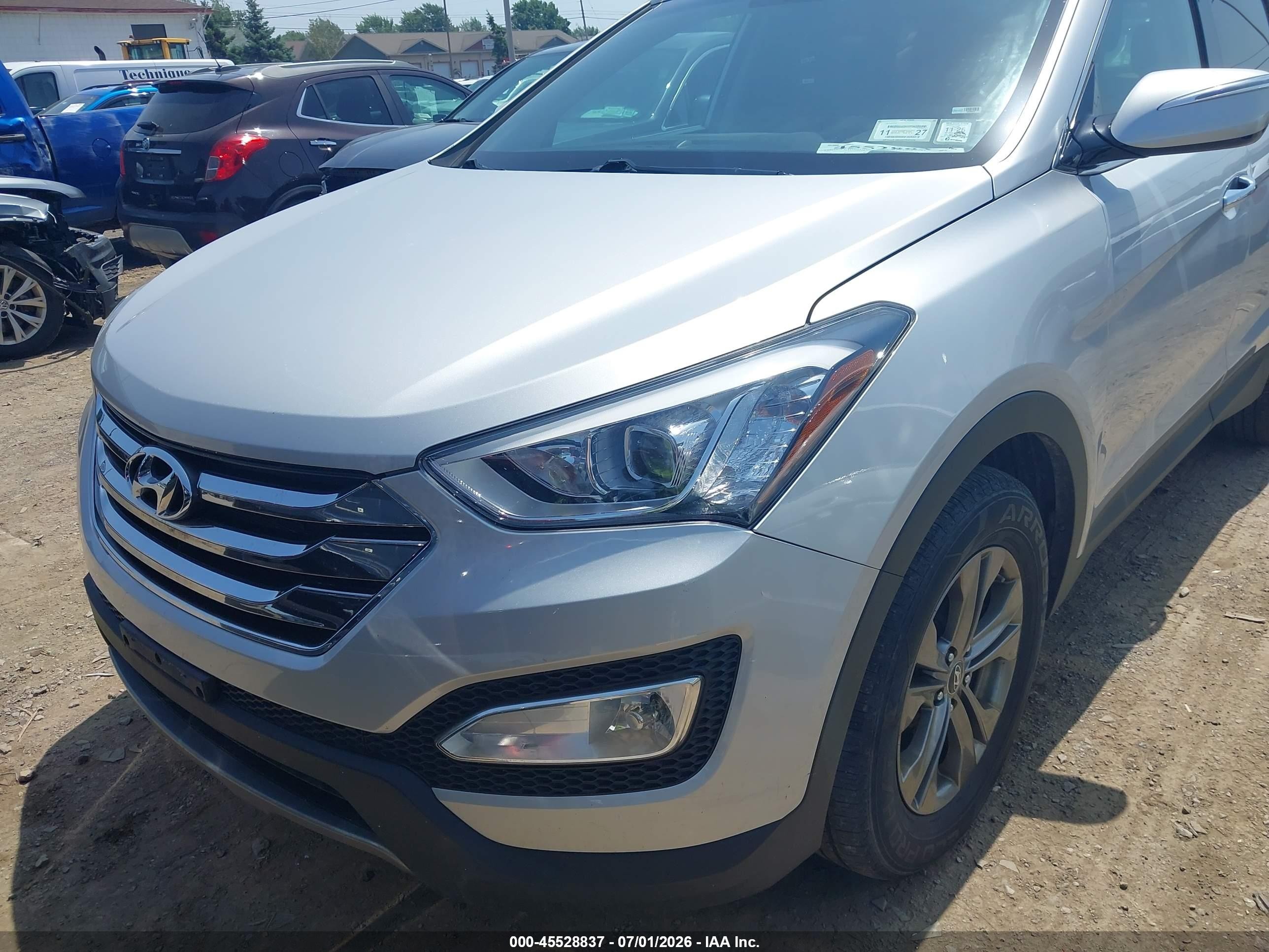 2014 Hyundai Santa Fe Sport 2.4l Серебряный vin: 5XYZUDLB0EG220305