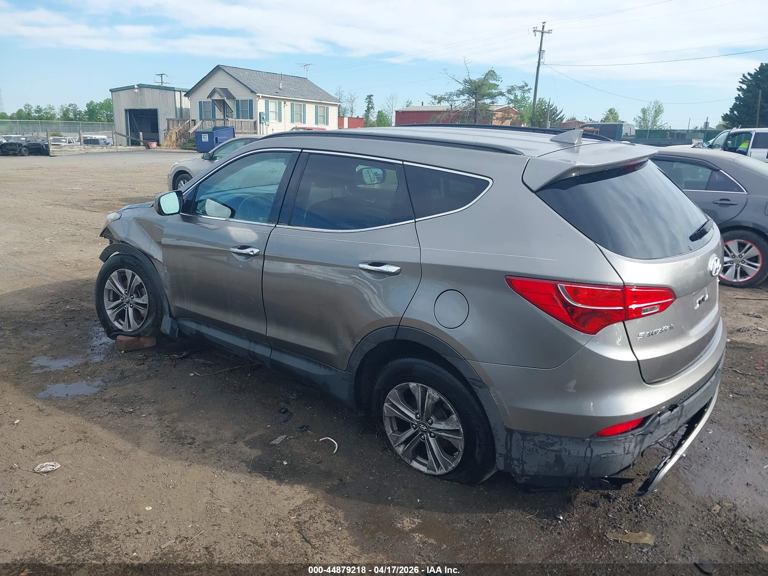 2014 Hyundai Santa Fe Sport 2.4l Gray vin: 5XYZUDLB0EG223267
