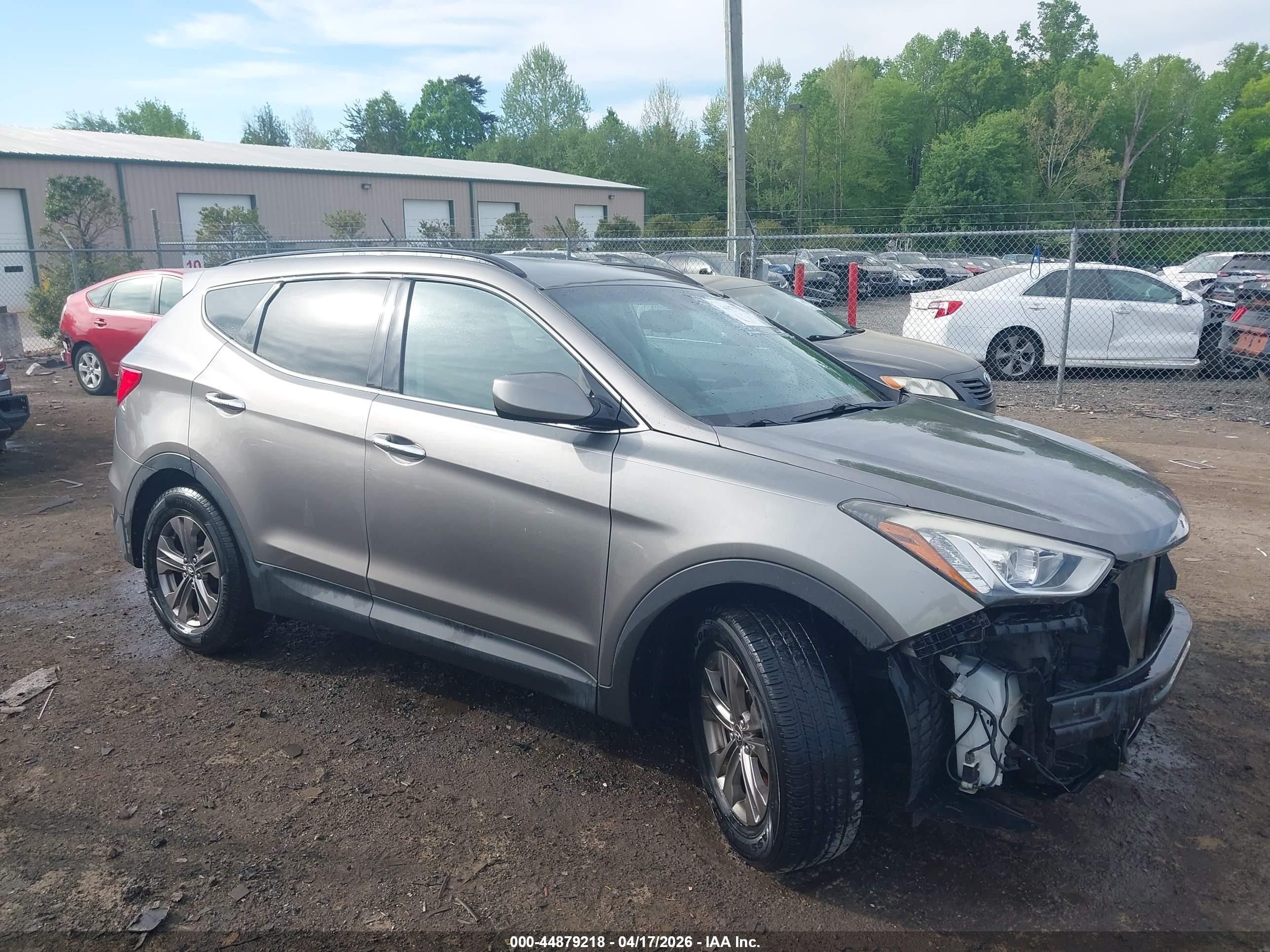 2014 Hyundai Santa Fe Sport 2.4l Gray vin: 5XYZUDLB0EG223267