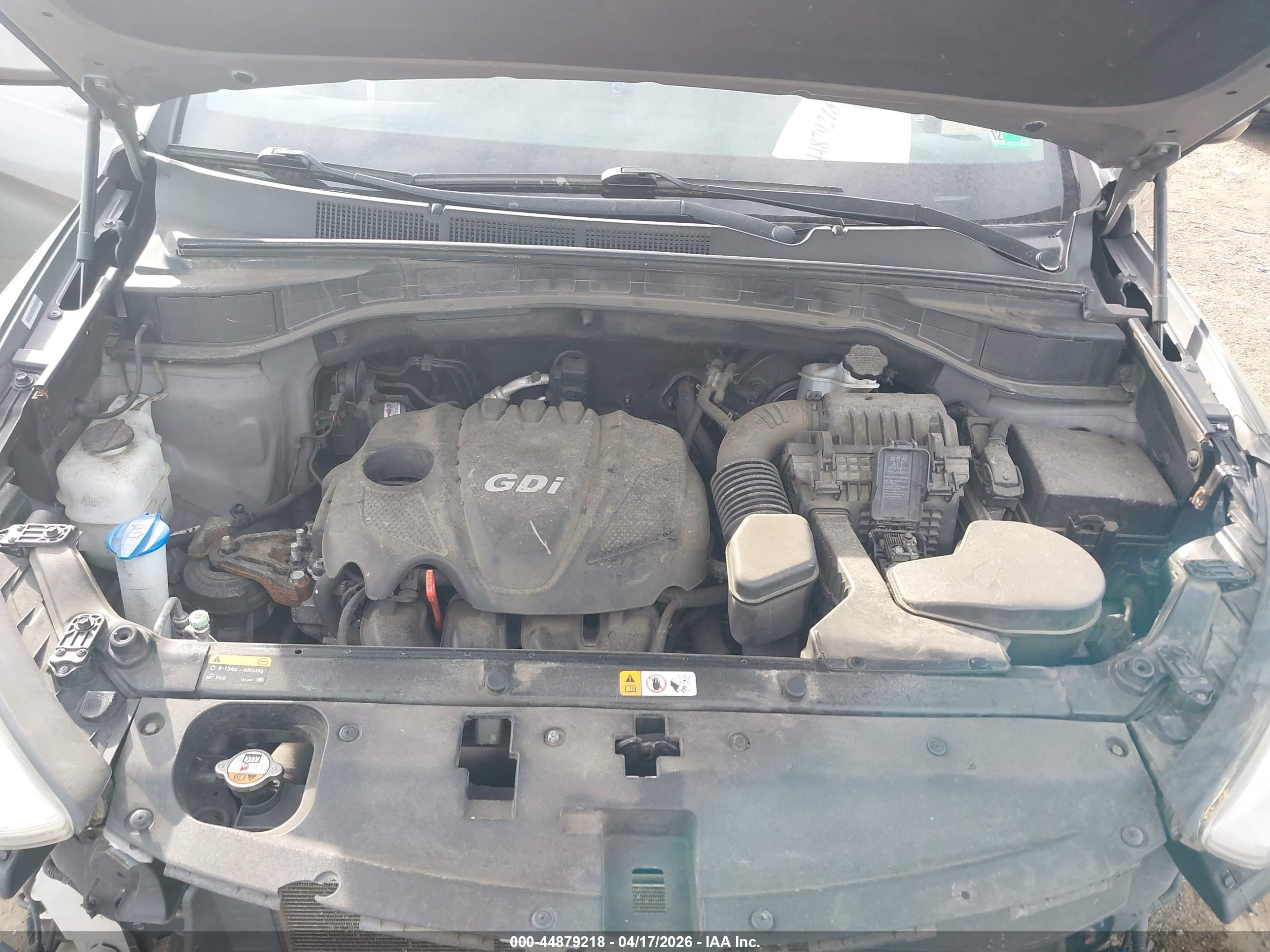 2014 Hyundai Santa Fe Sport 2.4l Gray vin: 5XYZUDLB0EG223267