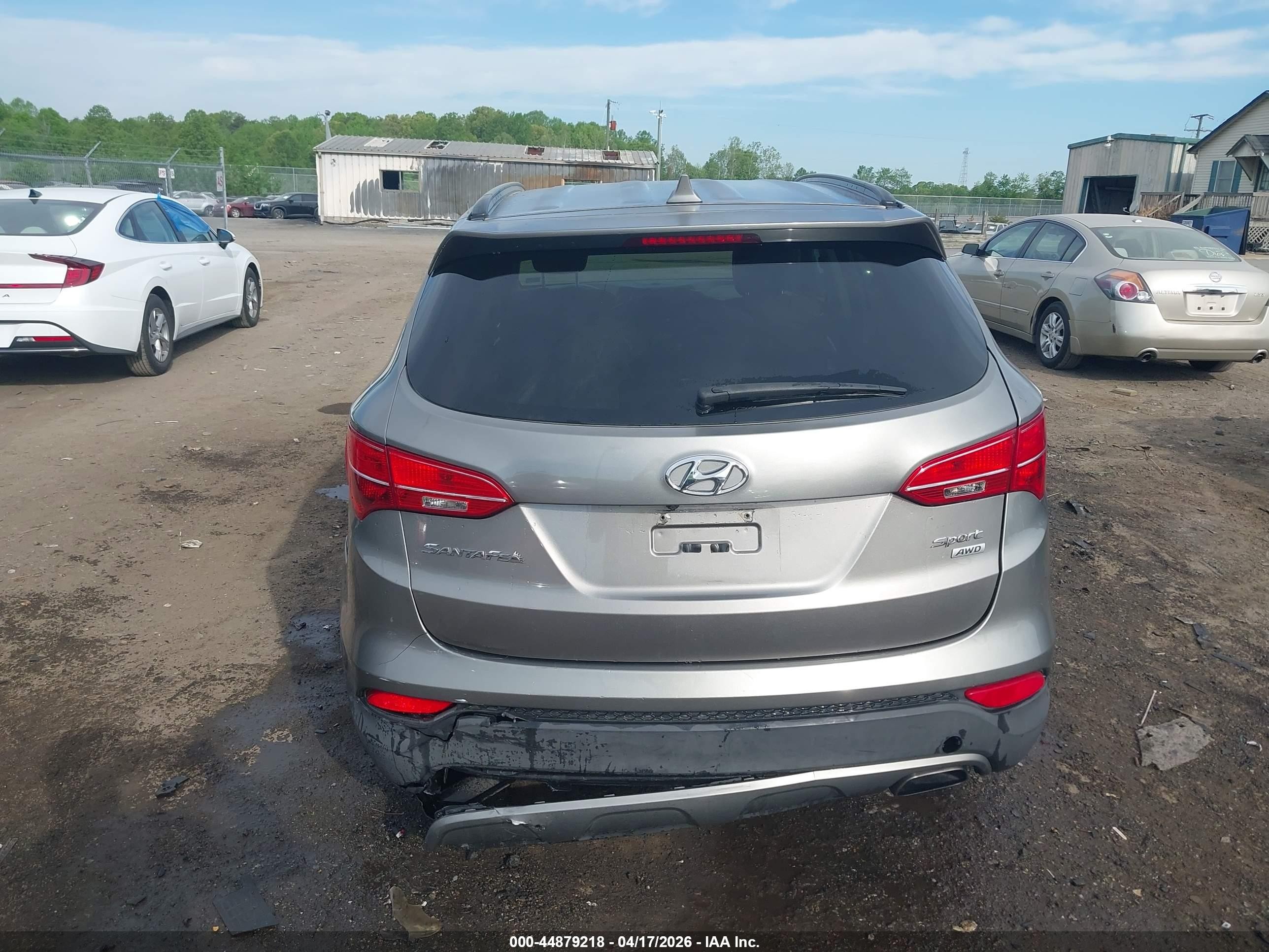 2014 Hyundai Santa Fe Sport 2.4l Gray vin: 5XYZUDLB0EG223267