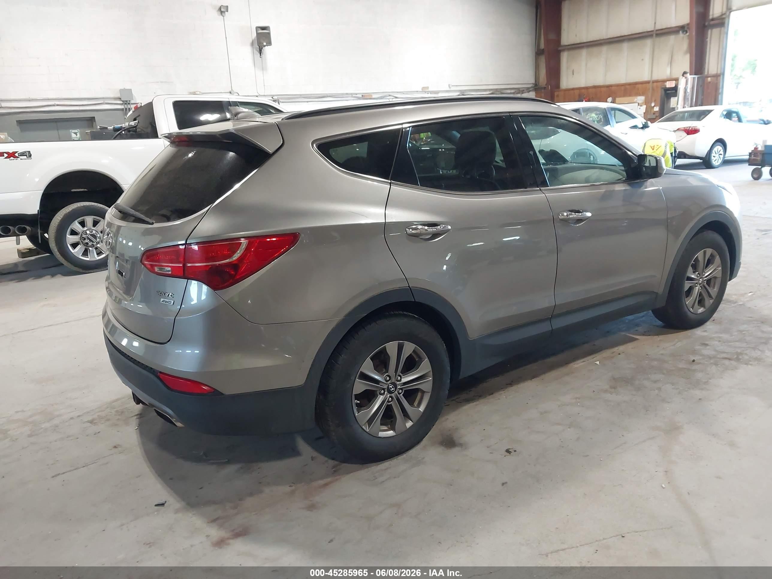 2016 Hyundai Santa Fe Sport 2.4l Gray vin: 5XYZUDLB0GG321119