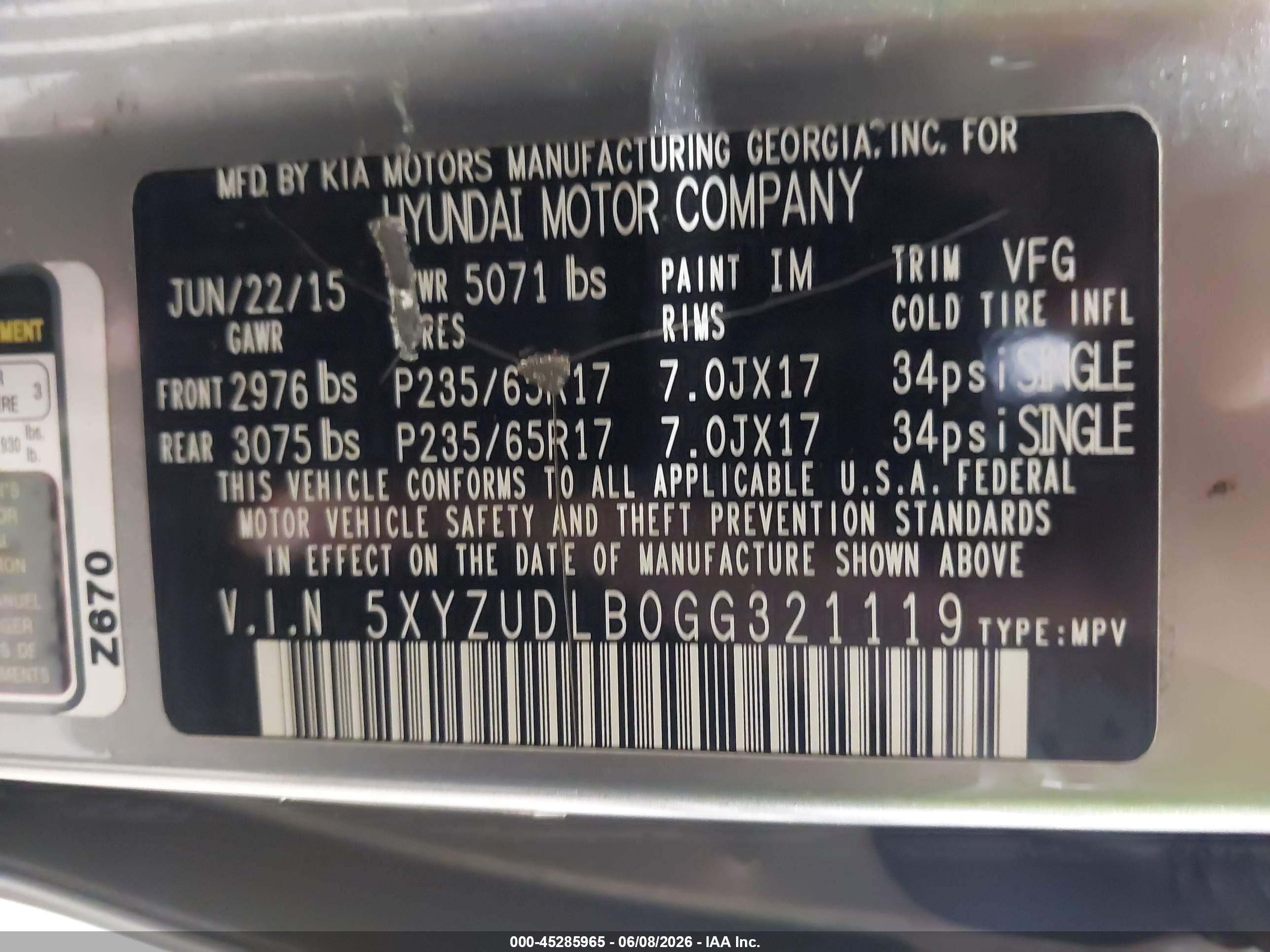 2016 Hyundai Santa Fe Sport 2.4l Gray vin: 5XYZUDLB0GG321119