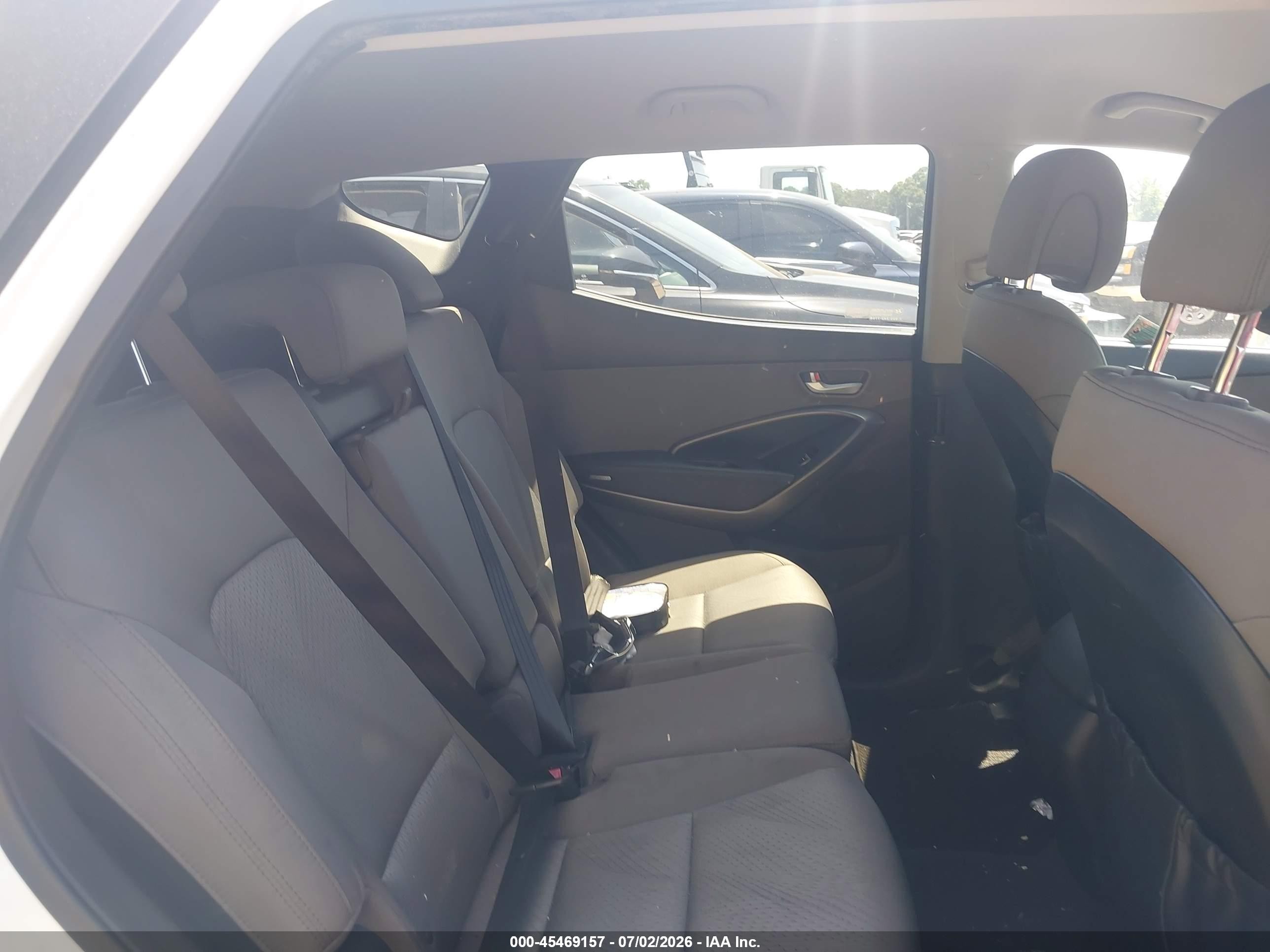 2013 Hyundai Santa Fe Sport White vin: 5XYZUDLB1DG017275