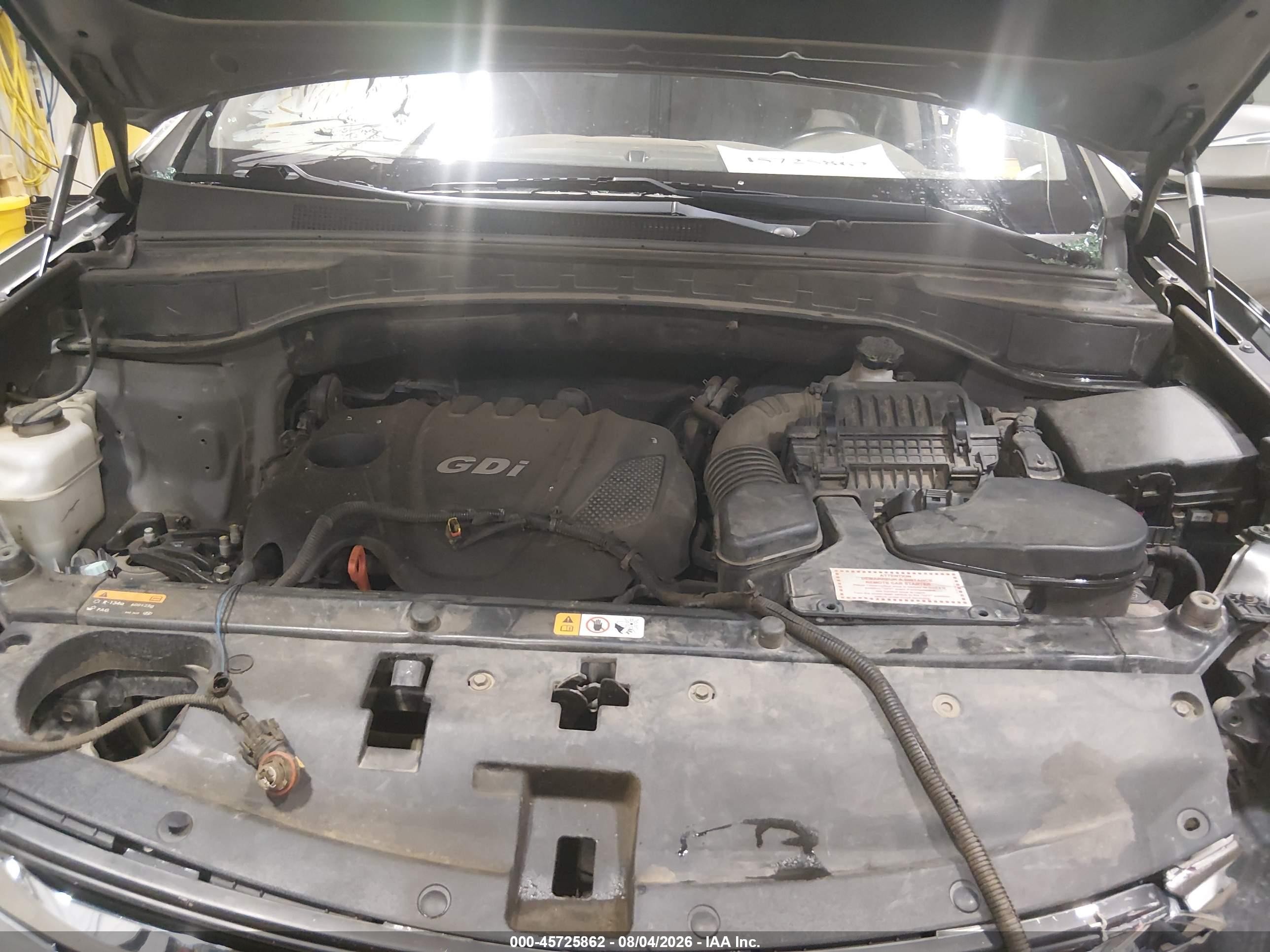 2013 Hyundai Santa Fe Sport Gray vin: 5XYZUDLB1DG024811