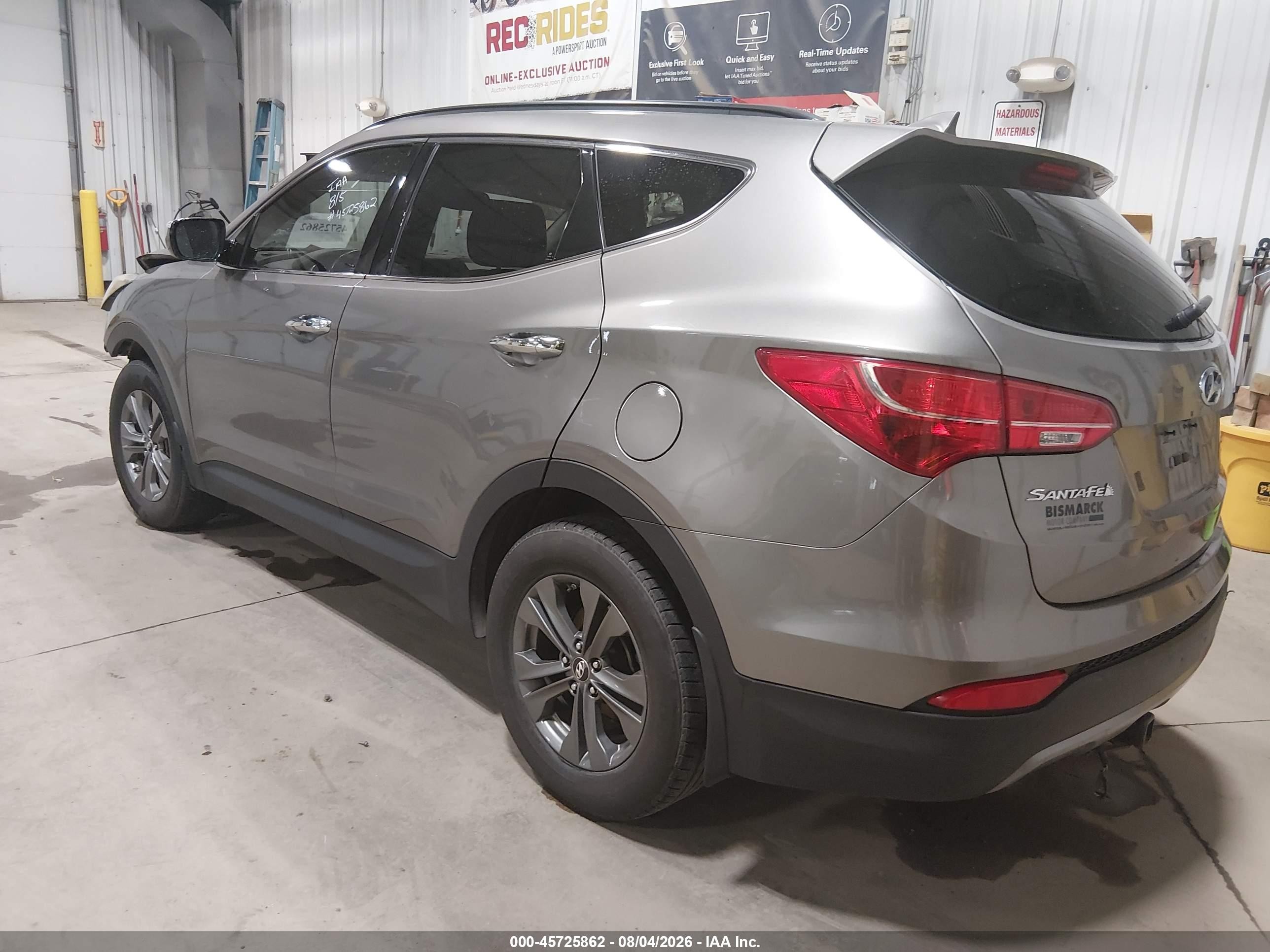 2013 Hyundai Santa Fe Sport Gray vin: 5XYZUDLB1DG024811