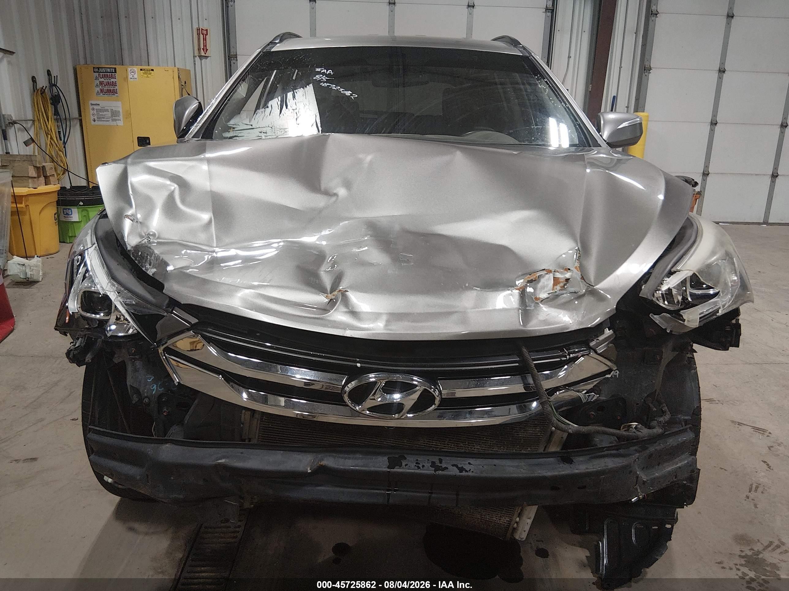 2013 Hyundai Santa Fe Sport Gray vin: 5XYZUDLB1DG024811