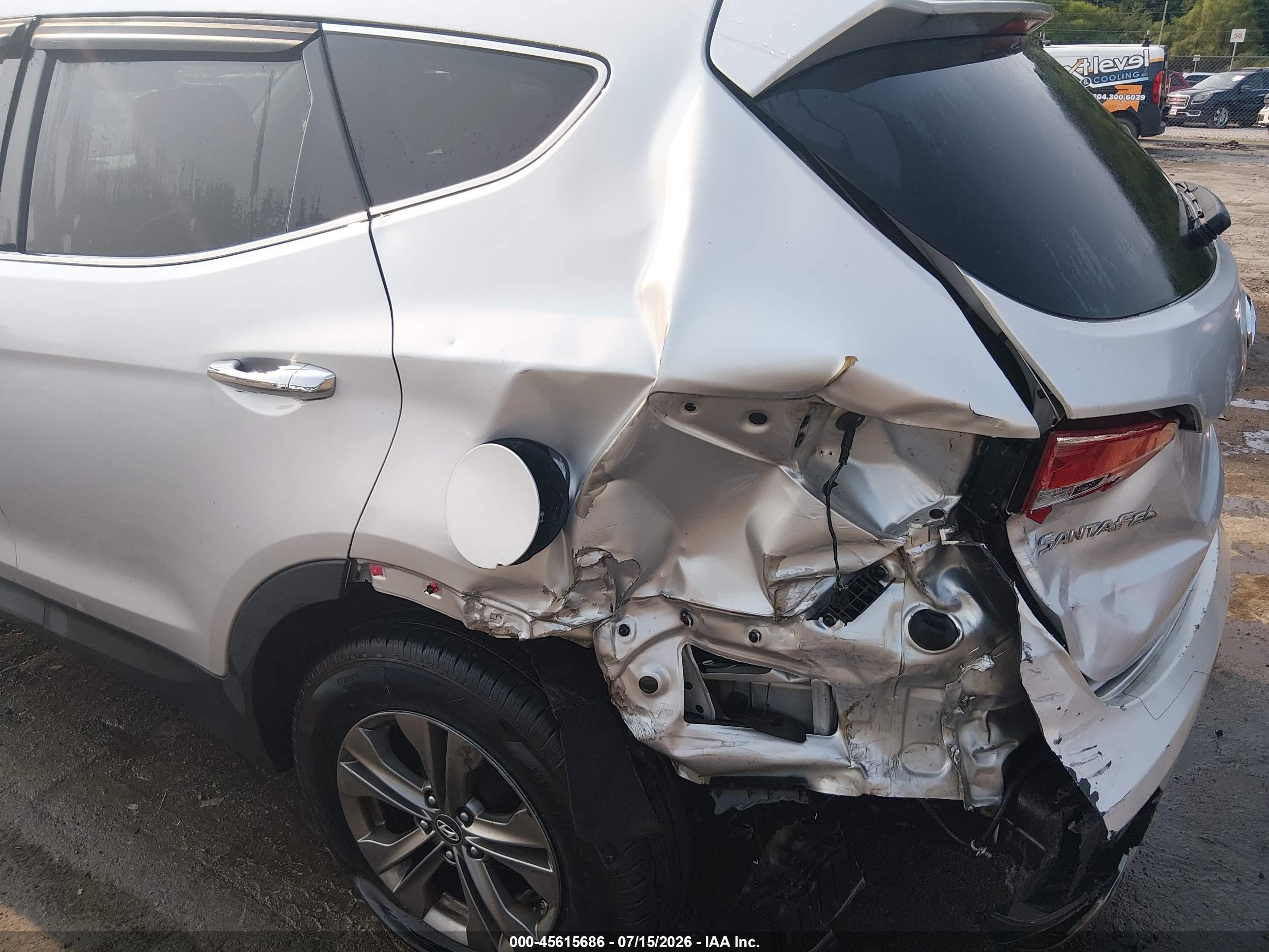 2013 Hyundai Santa Fe Sport Silver vin: 5XYZUDLB1DG077993