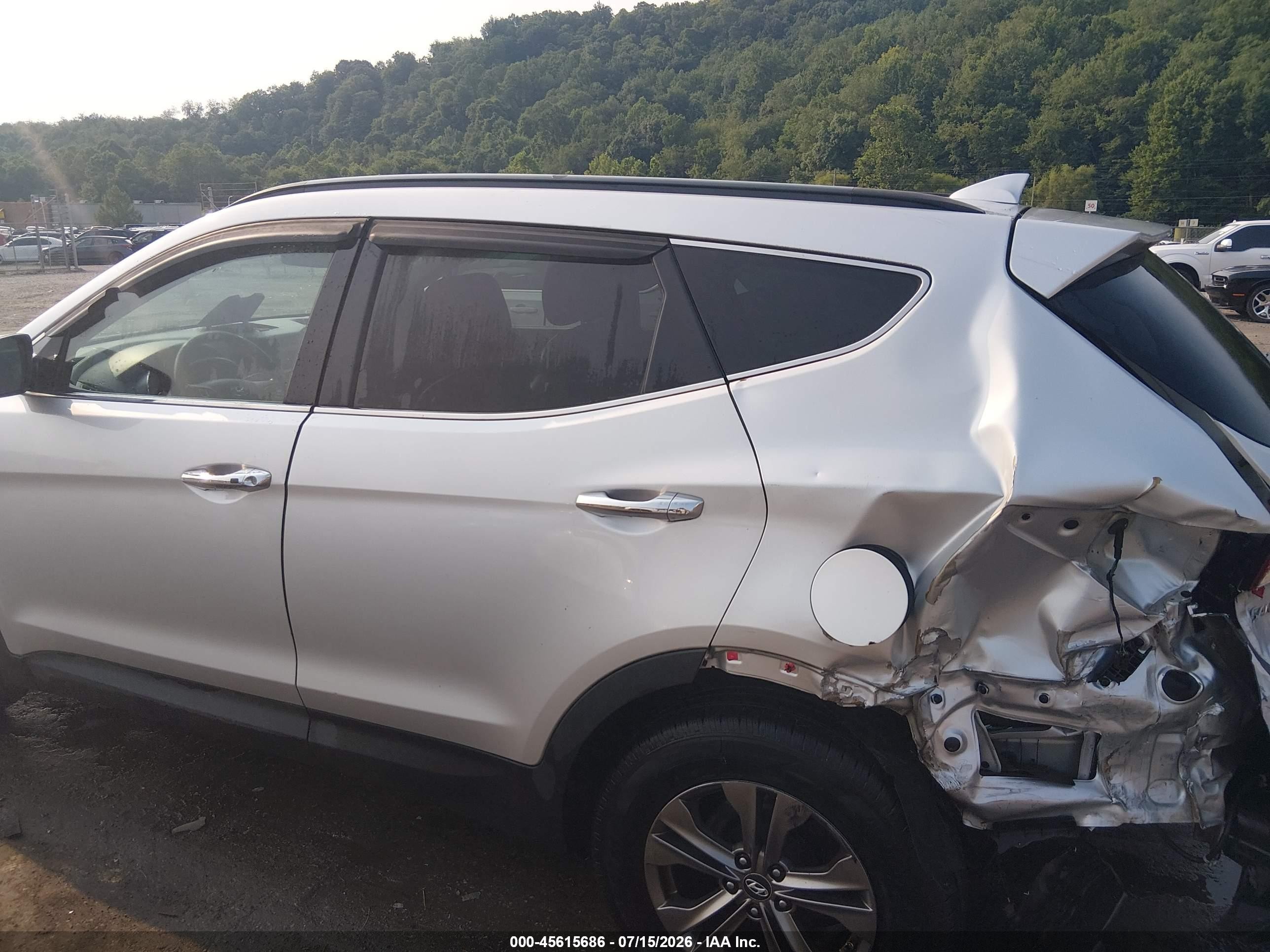2013 Hyundai Santa Fe Sport Silver vin: 5XYZUDLB1DG077993