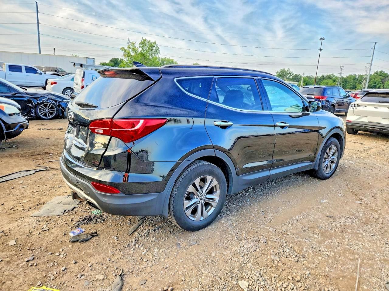 2013 Hyundai Santa Fe Sport 2.4l Black vin: 5XYZUDLB1DG098875