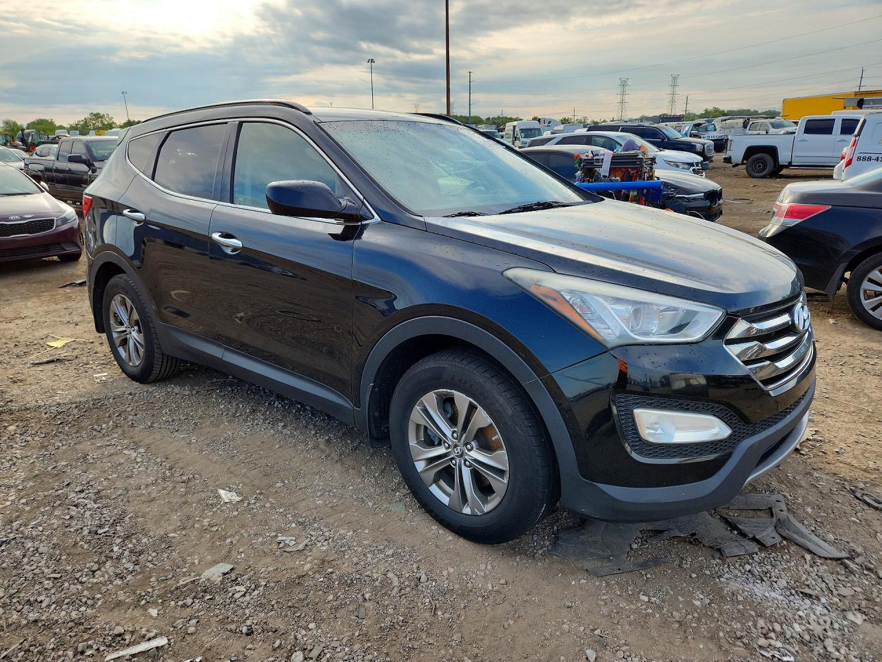 2013 Hyundai Santa Fe Sport 2.4l Black vin: 5XYZUDLB1DG098875