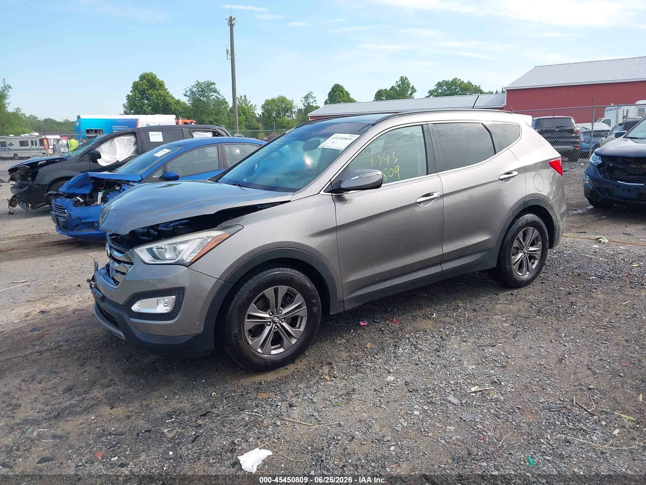 2014 Hyundai Santa Fe Sport 2.4 Luxury Gray vin: 5XYZUDLB1EG179635